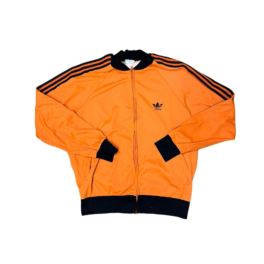 Vintage Adidas Orange Black Made In France Track Jacket