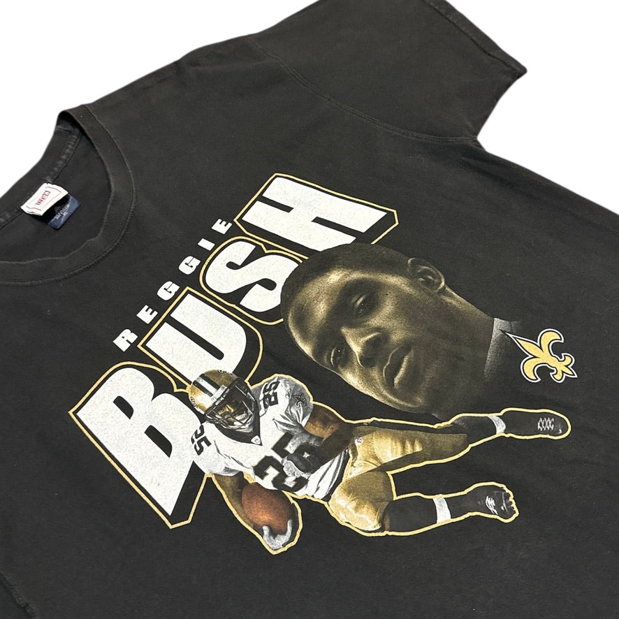NFL New Orleans Saints Reggie Bush Rap Black Tshirt