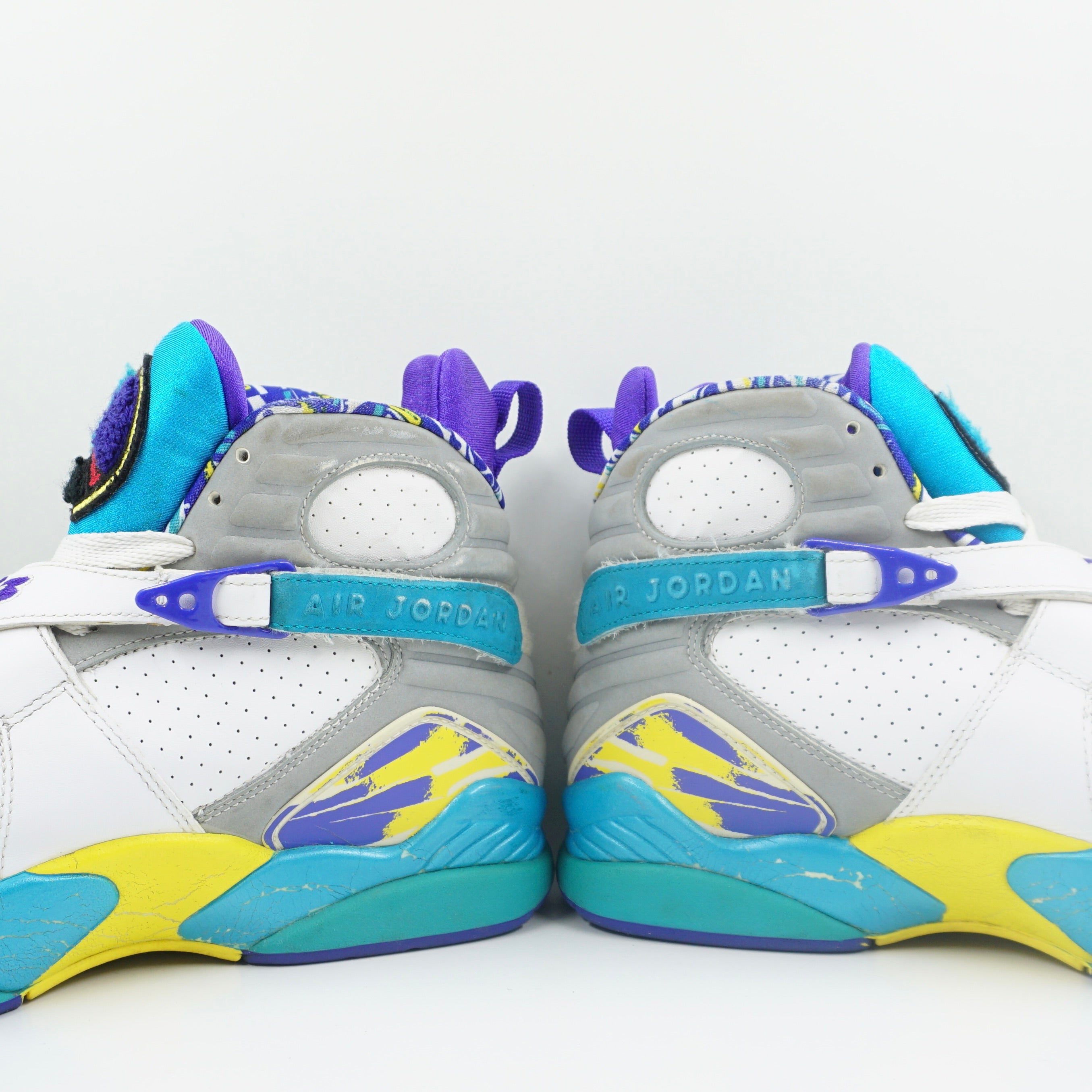Vintage Jordan 8 Retro White Aqua (2007) (W)