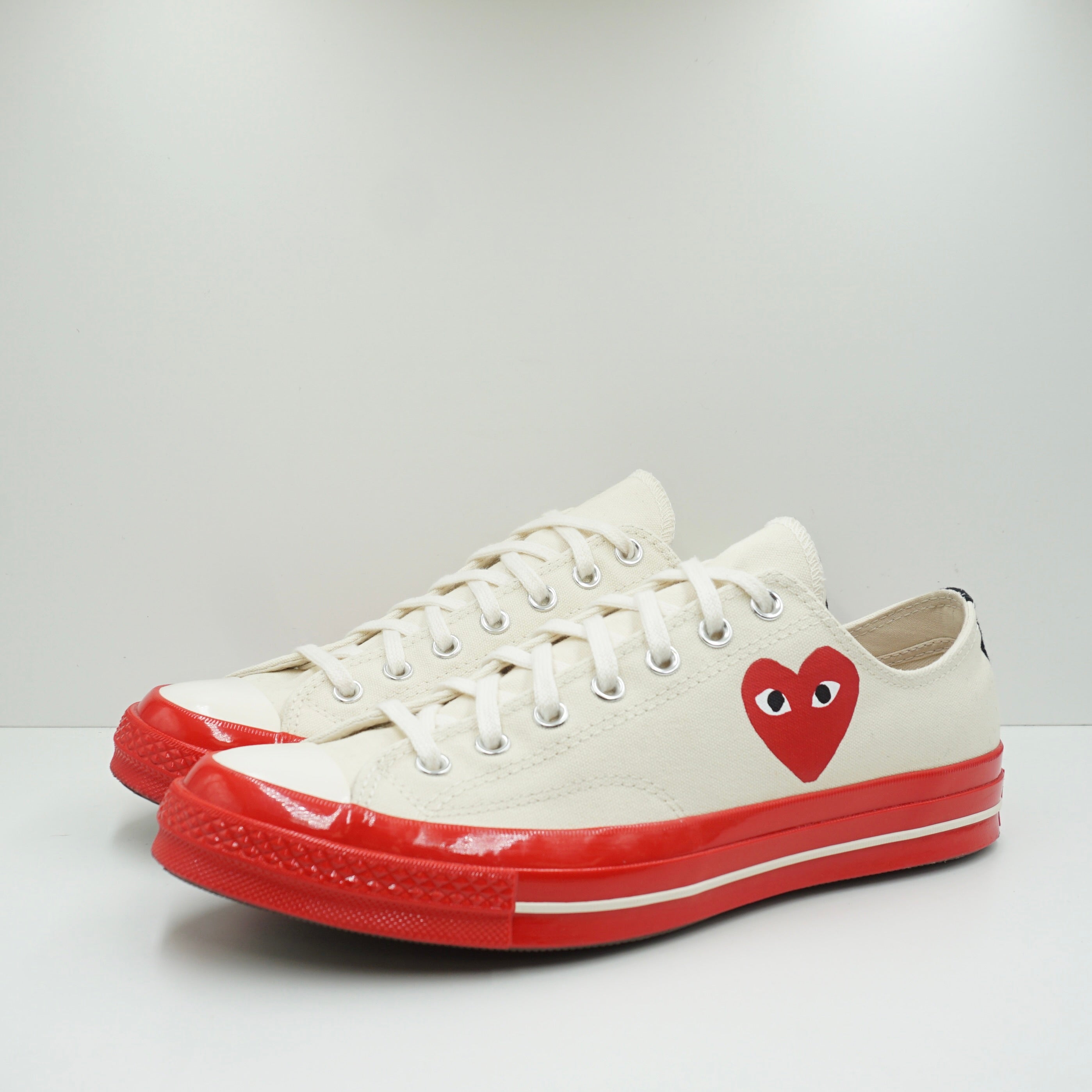 Converse CTAS 70 Ox Comme Des Garcons PLAY Egret Red Midsole