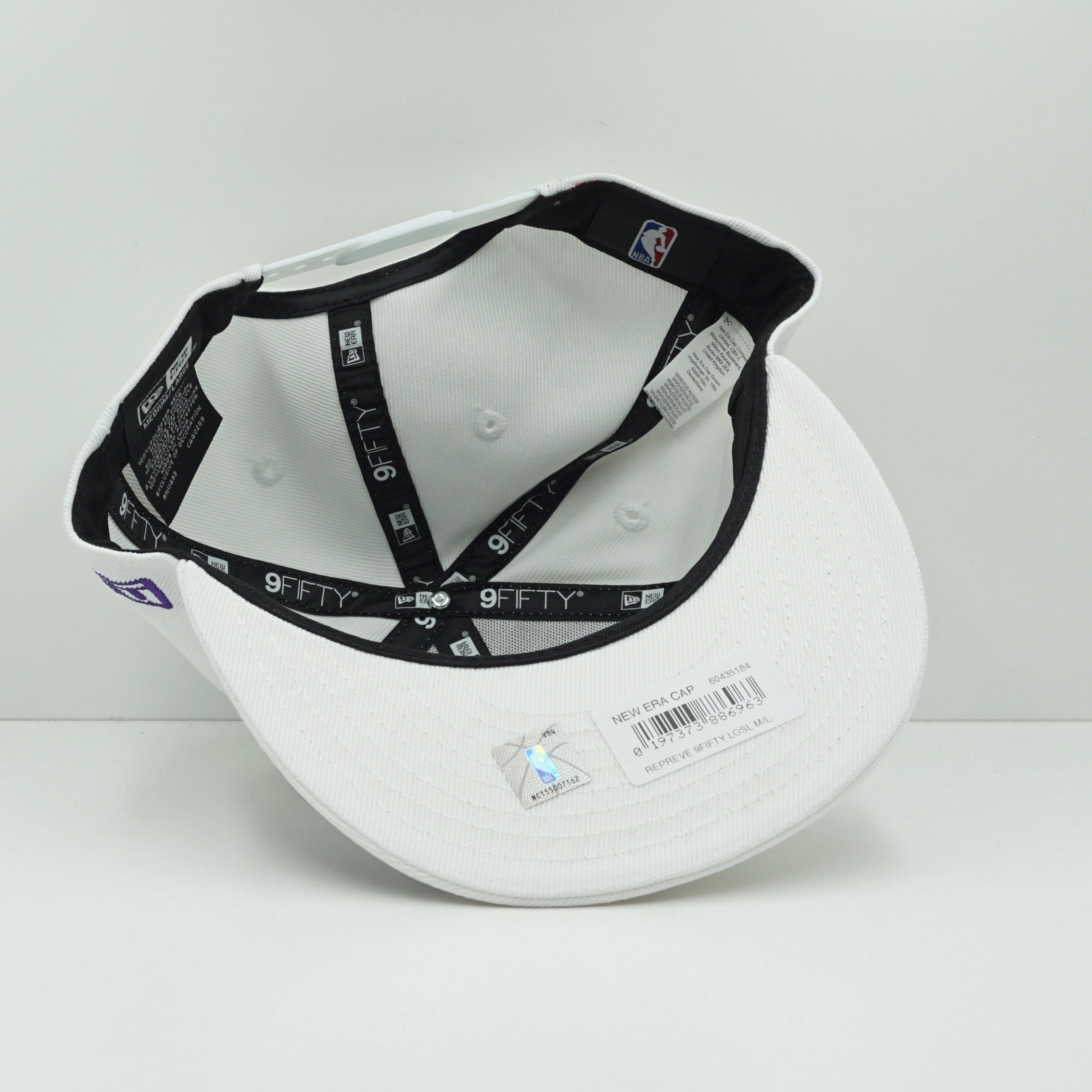 New Era Los Angeles Lakers White Snapback Cap