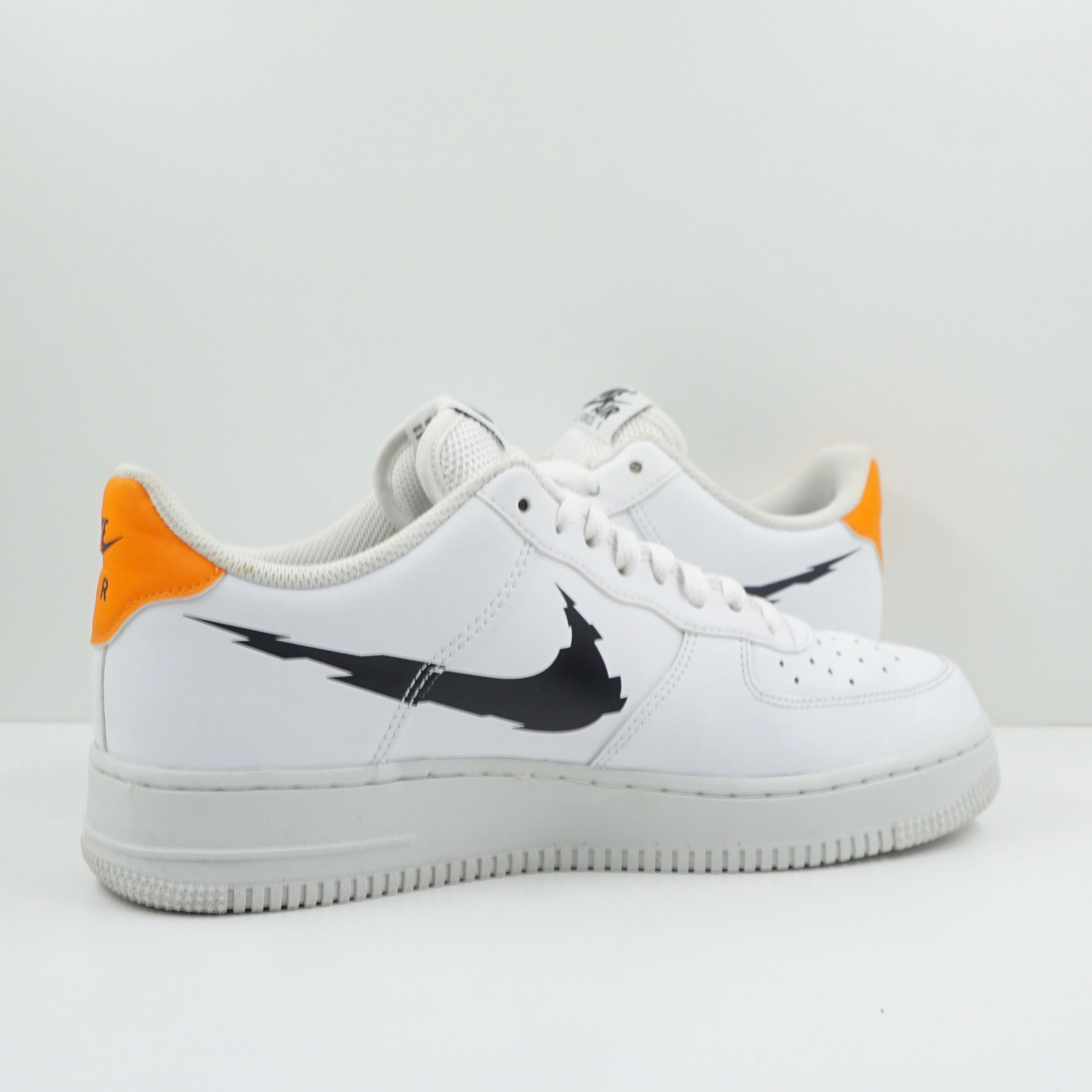 Nike Air Force 1 Low '07 Glitch Swoosh White Orange