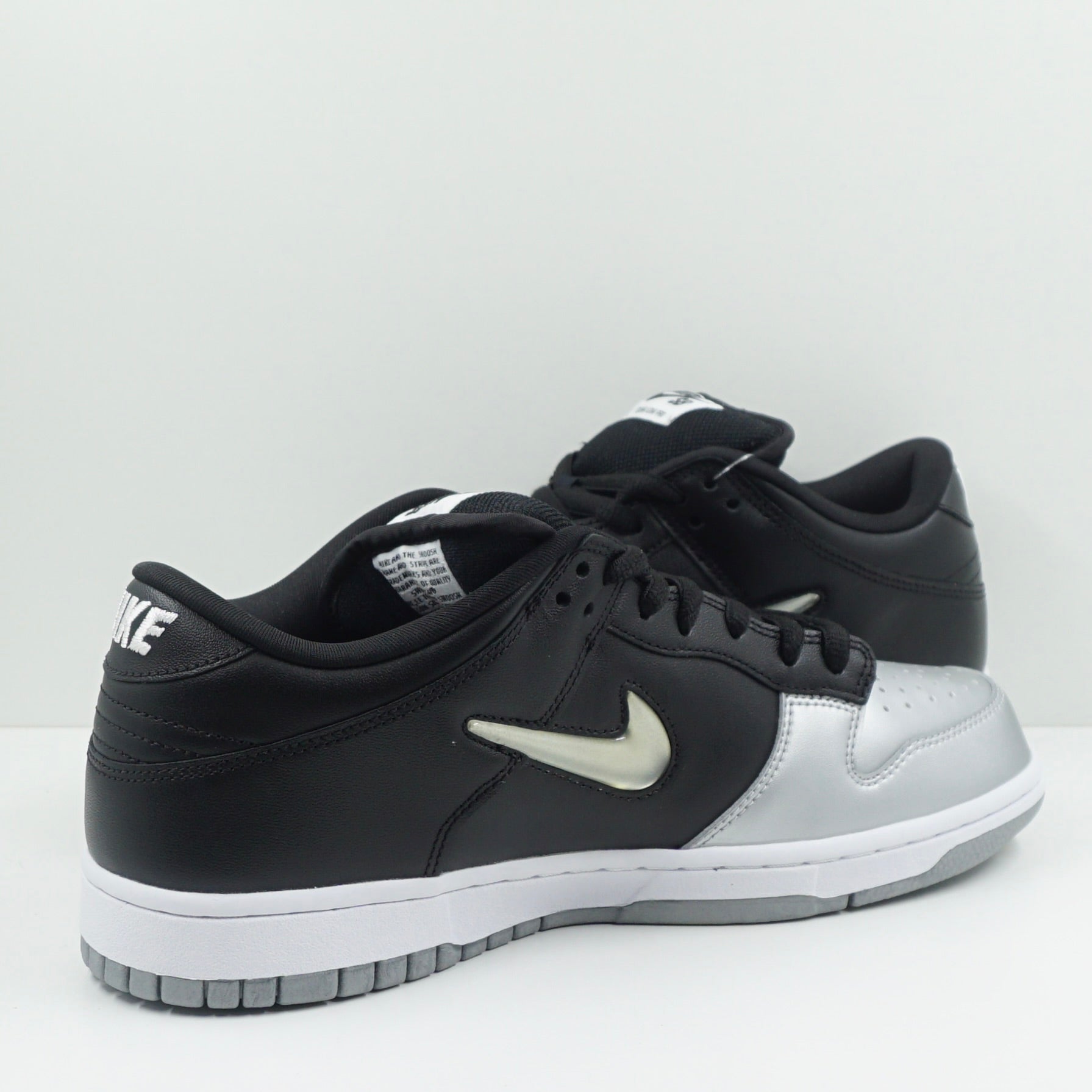 Nike SB Dunk Low Supreme Jewel Swoosh Silver