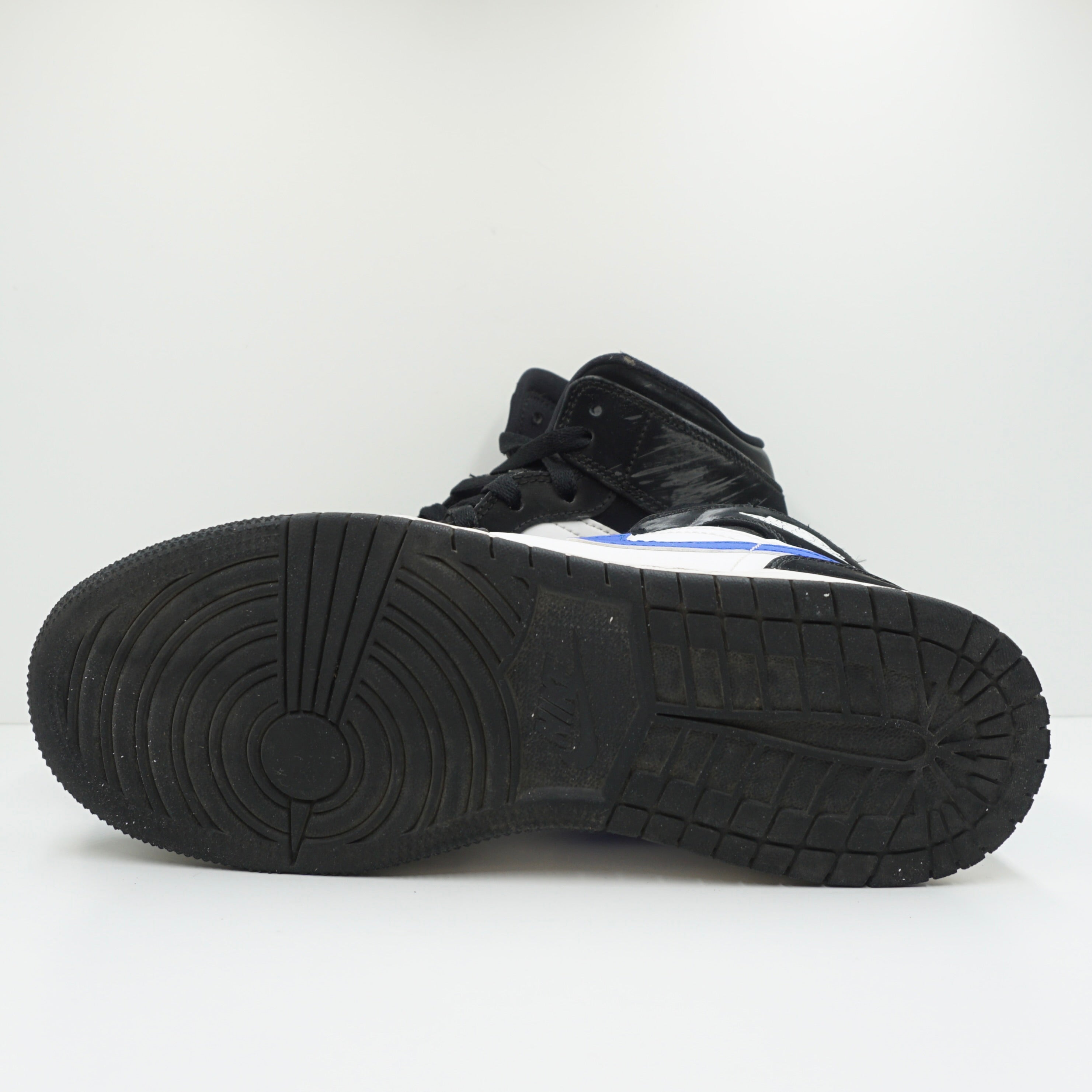 Jordan 1 Mid Black Racer Blue White (GS)