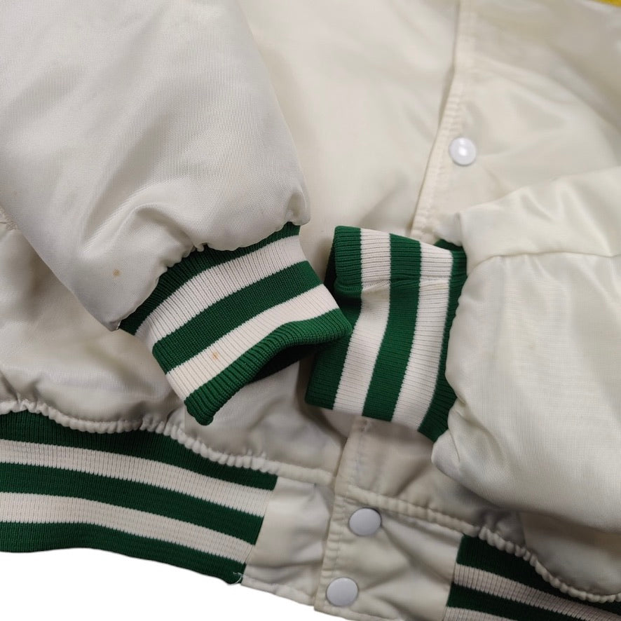 Starter Satin Boston Celtics NBA White Green Jacket