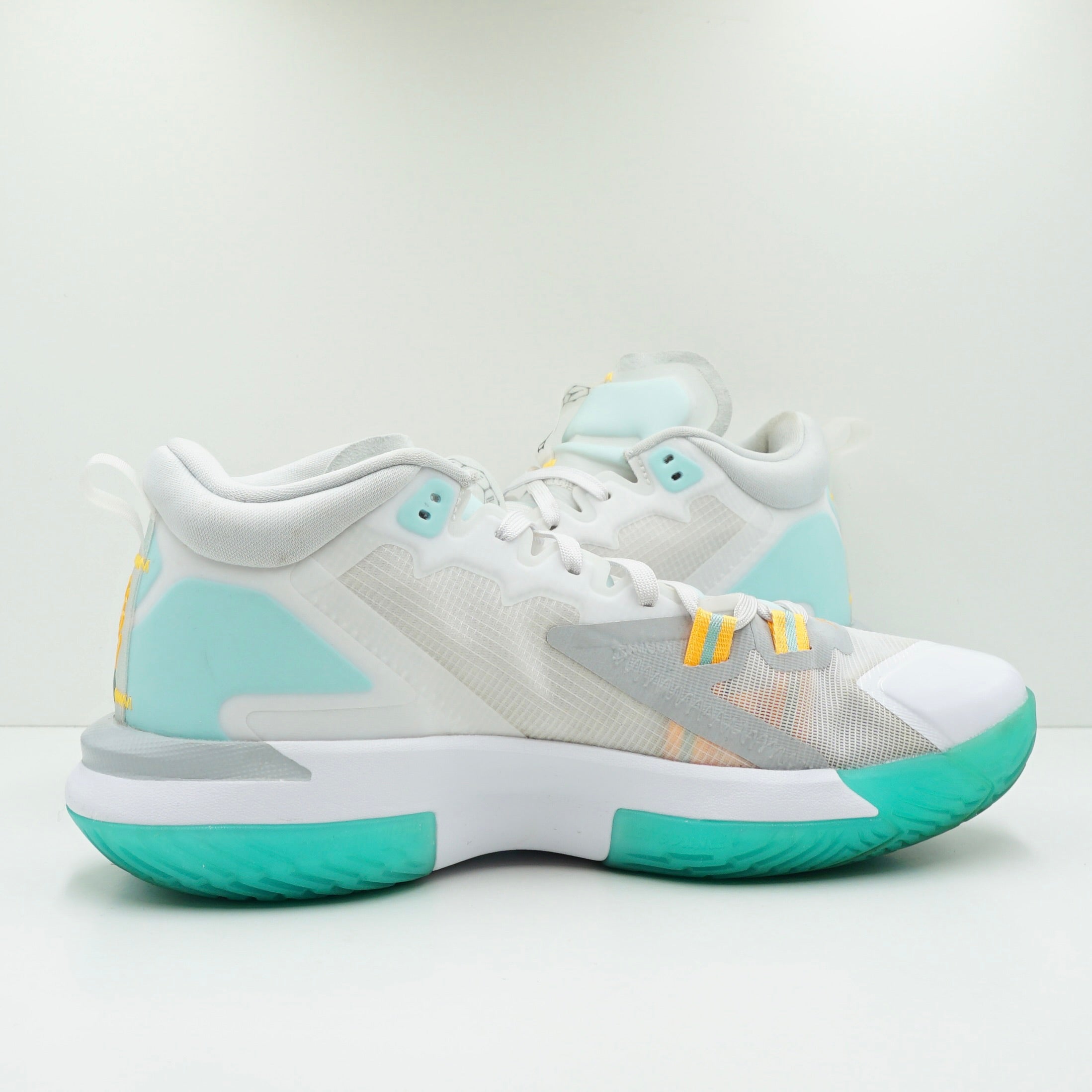Jordan Zion 1 White Dynamic Turquoise