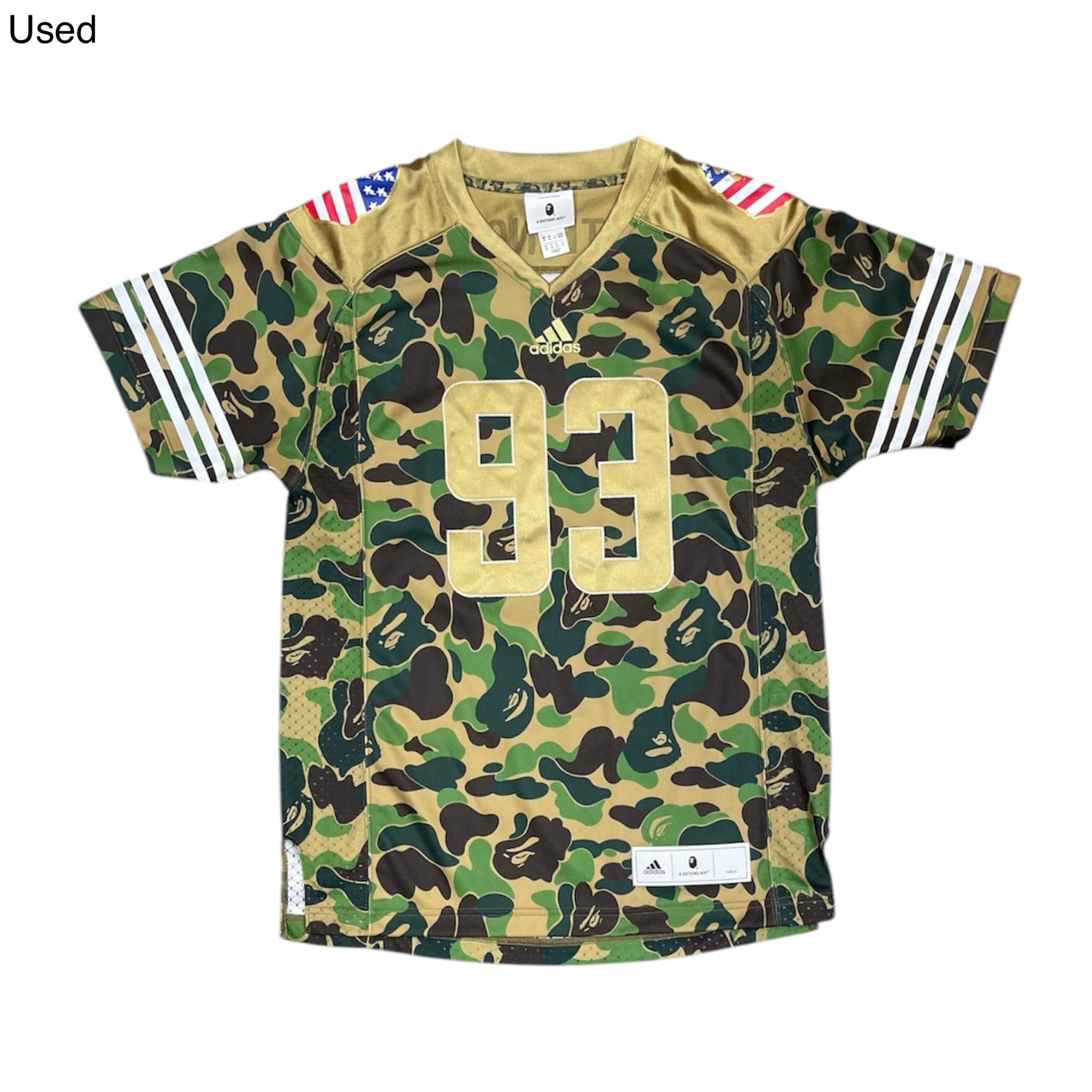 Bape x Adidas Camo Super Bowl Football Jersey