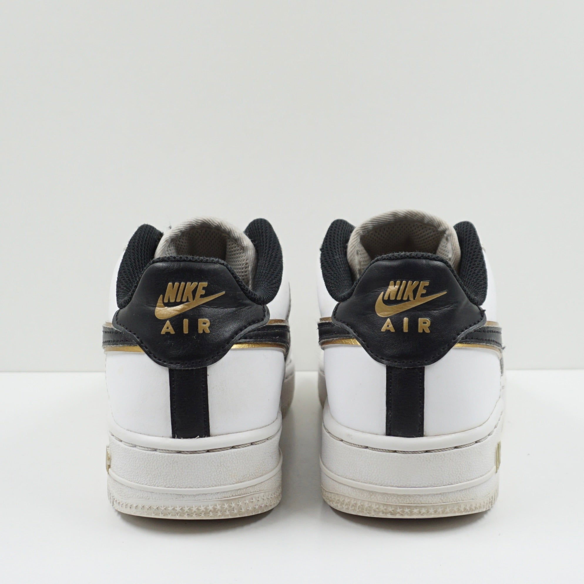 Nike Air Force 1 Low '07 LV8 Double Swoosh White Metallic Gold (GS)