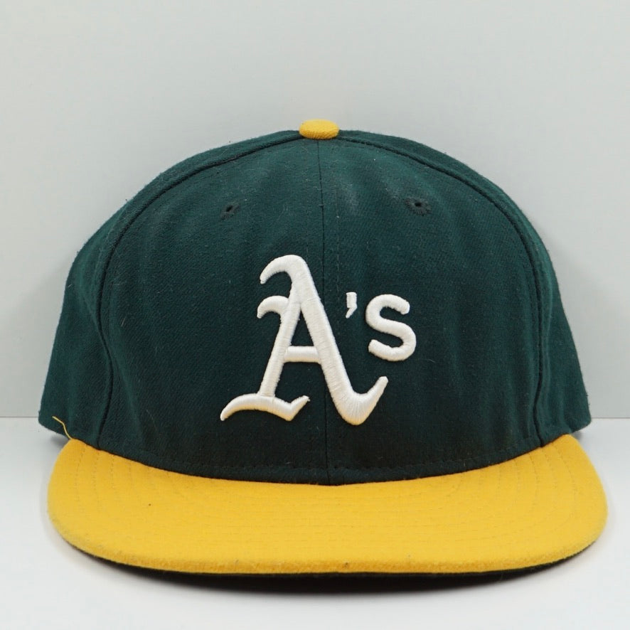 New Era Oakland Athletics Green Yellow On Field Fitted Cap