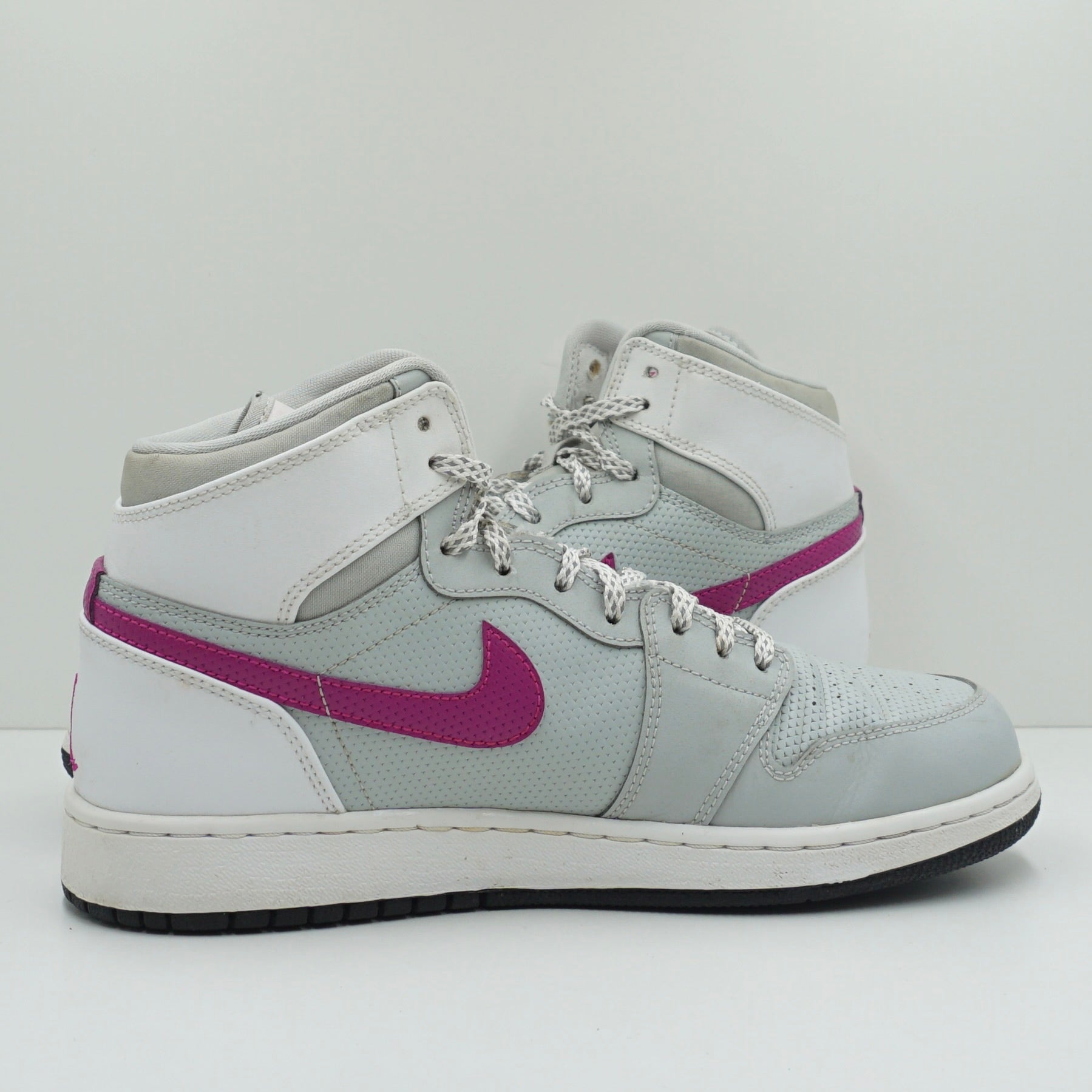 Jordan 1 Retro High Grey Mist Fuchsia Flash (GS)