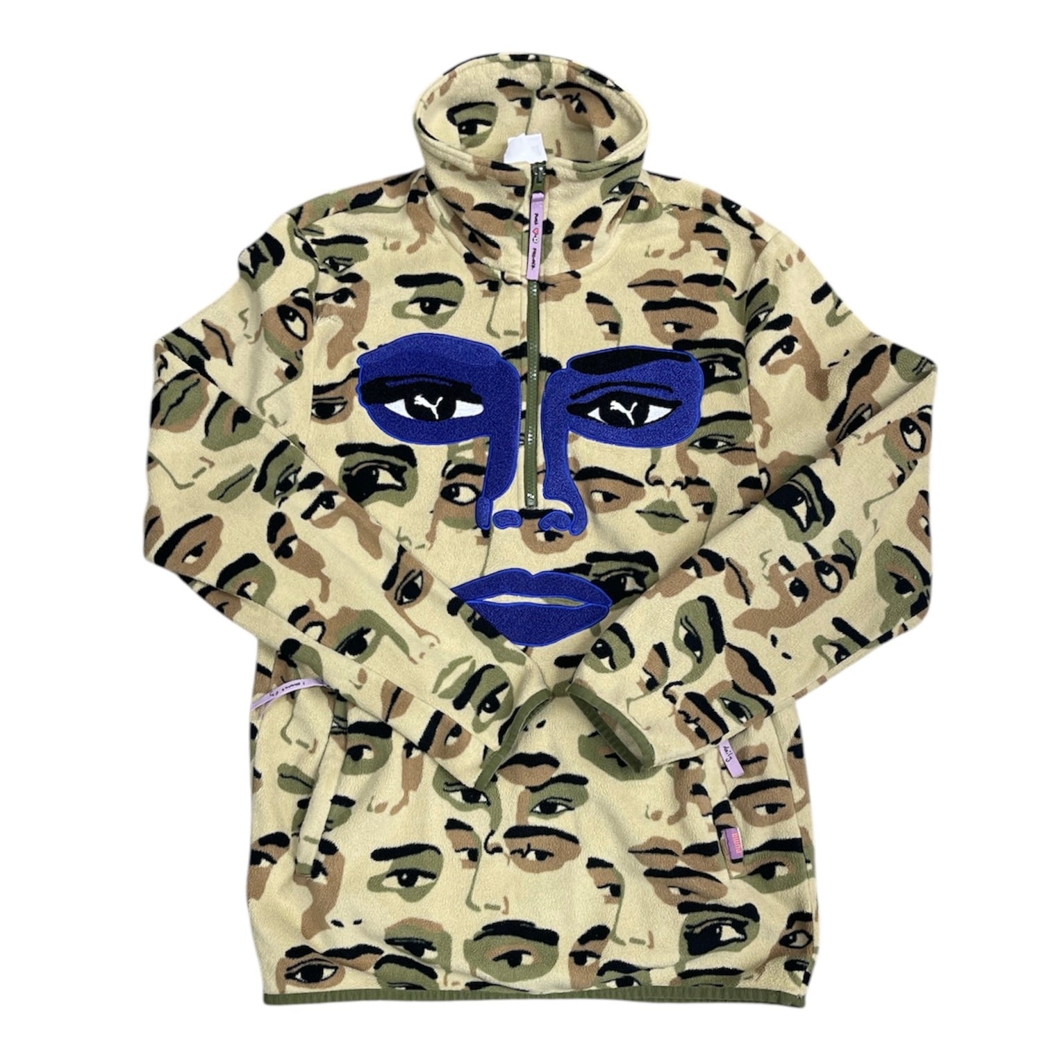 Puma x KidSuper All Over Print Fleece Half Zip