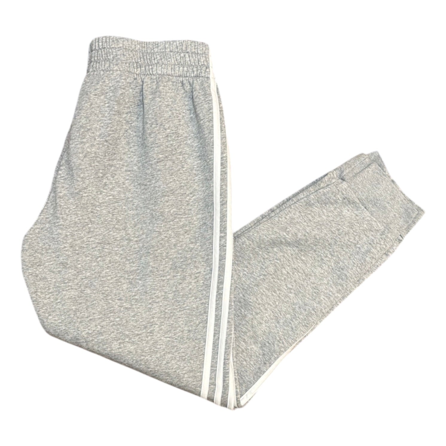 Adidas Essentials 3 Stripes Fleece Grey Sweatpants