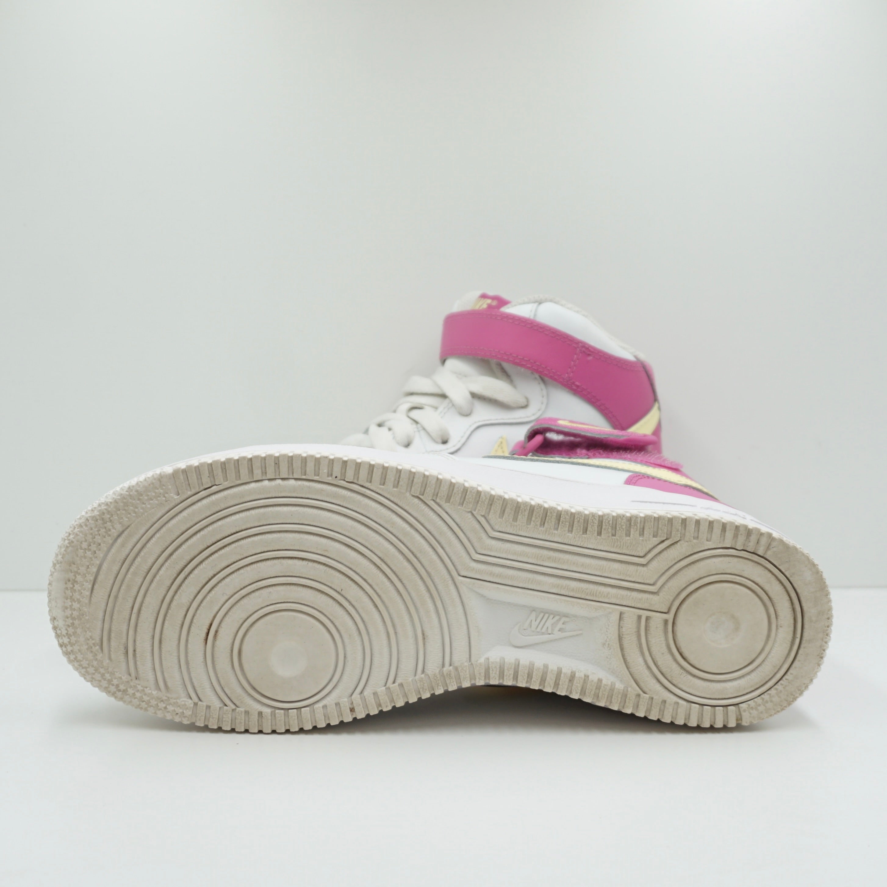 Nike Air Force 1 Mid White Pink Yellow