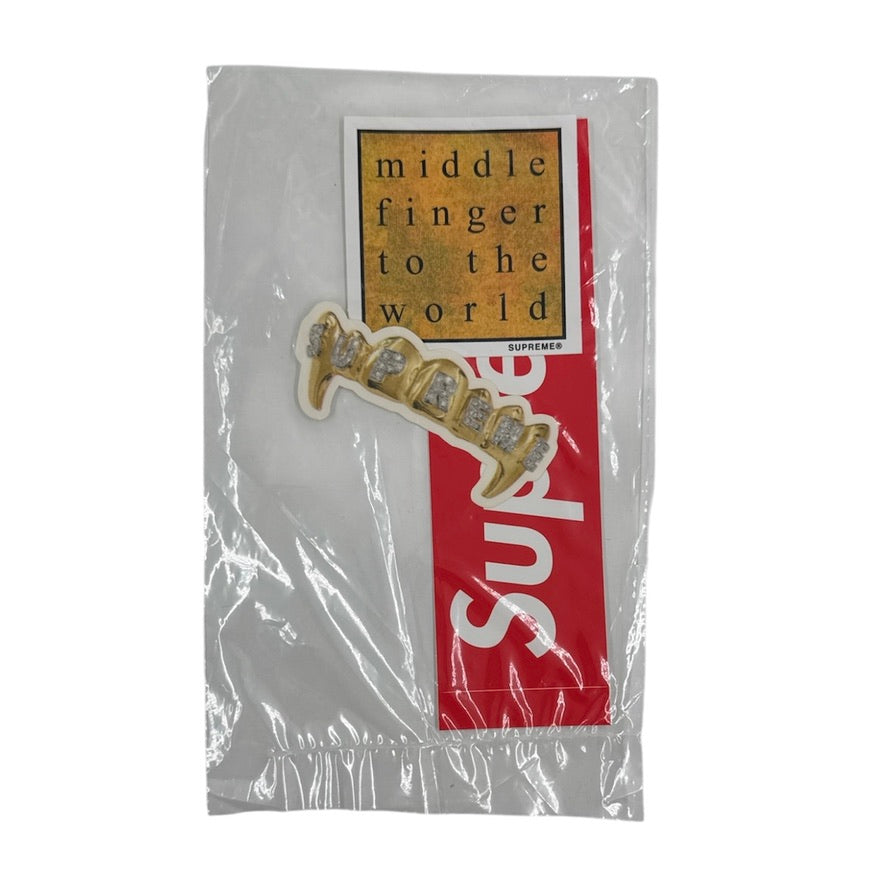Supreme Box Logo/Middle Finger/Gold Grill Sticker Pack