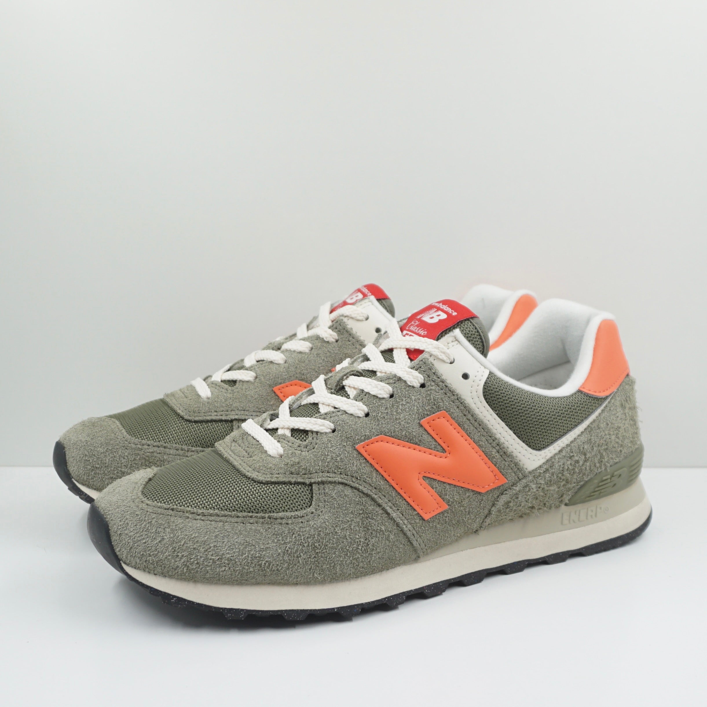 New Balance 574 Dark Olivine Flare