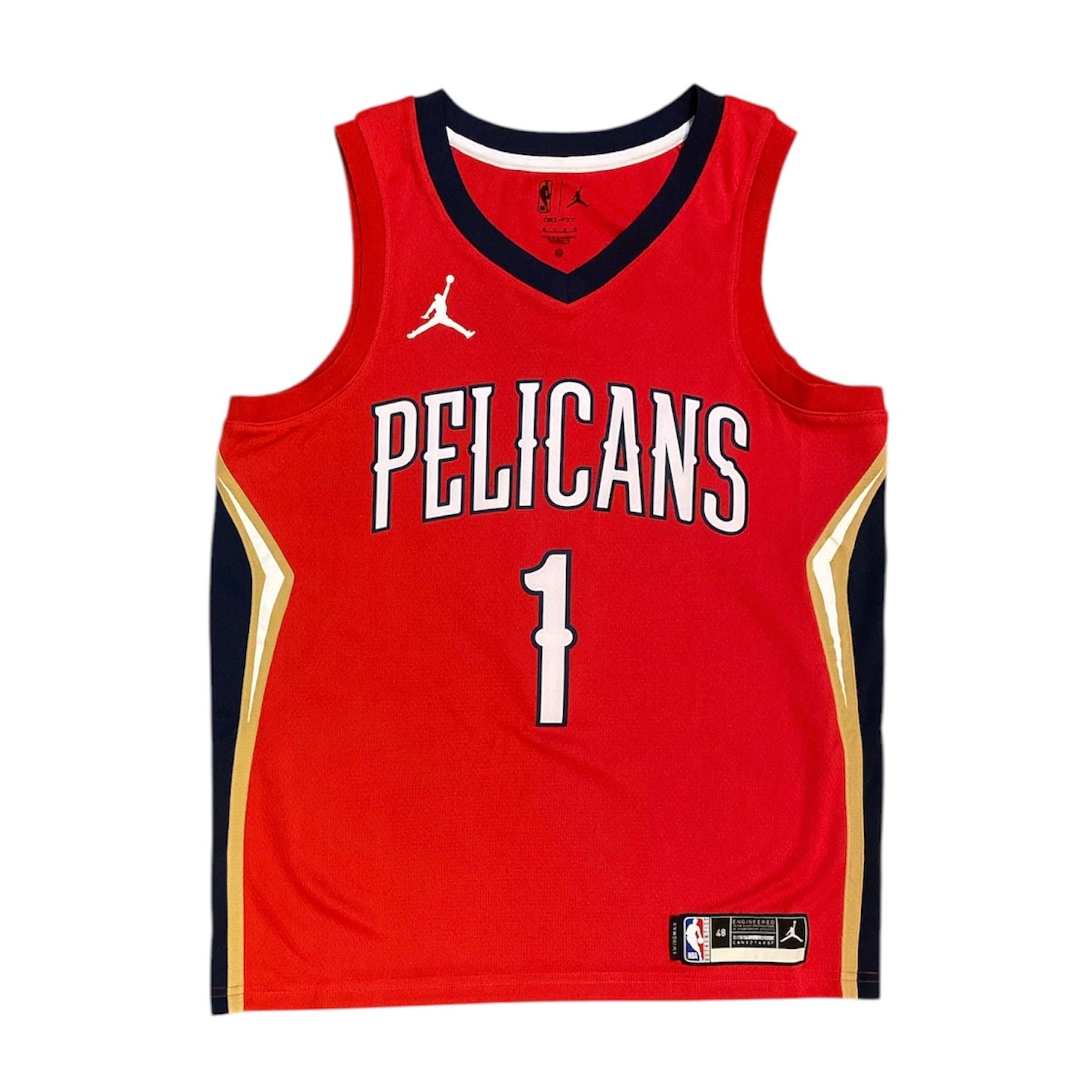 Jordan New Orleans Pelicans Zion Williamson #1 Swingman Statement Edition Basketball Jersey