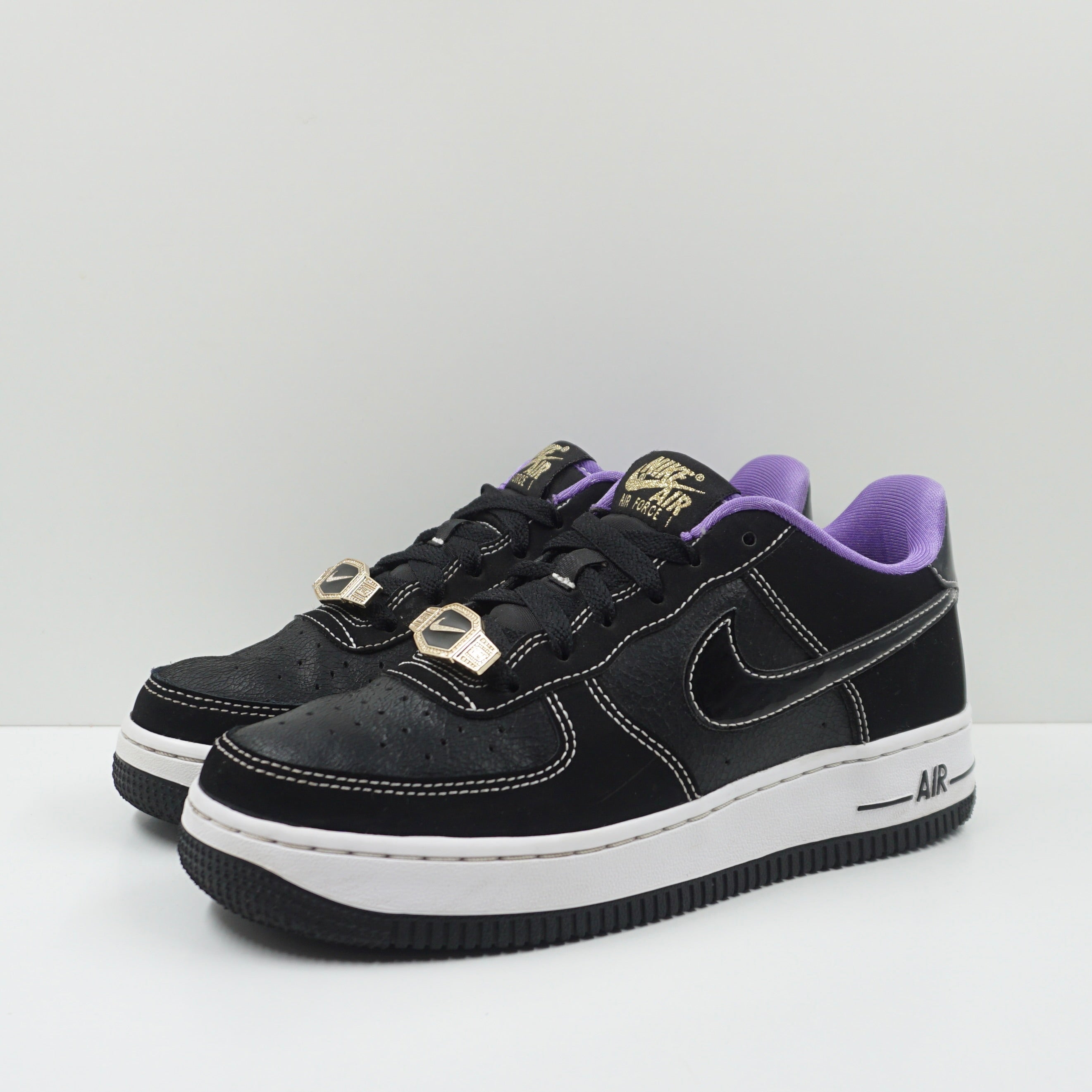 Nike Air Force 1 Low '07 LV8 World Champ Black Purple (GS)