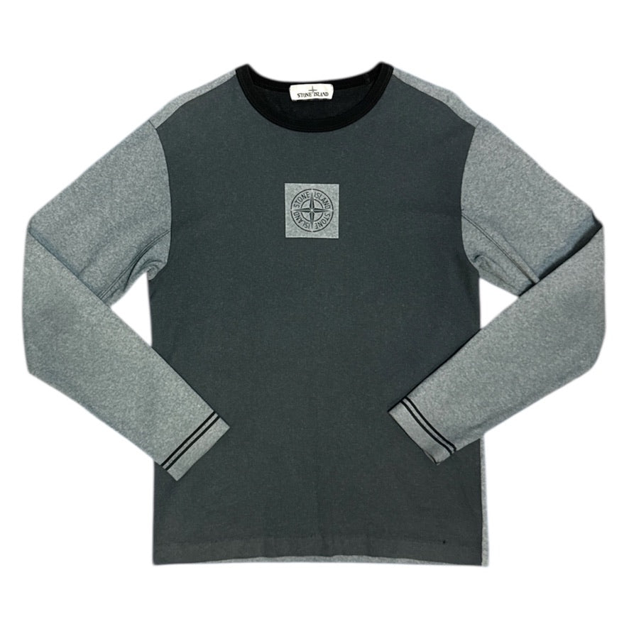 Stone Island SS19 Tela Placcata Logo Long Sleeve