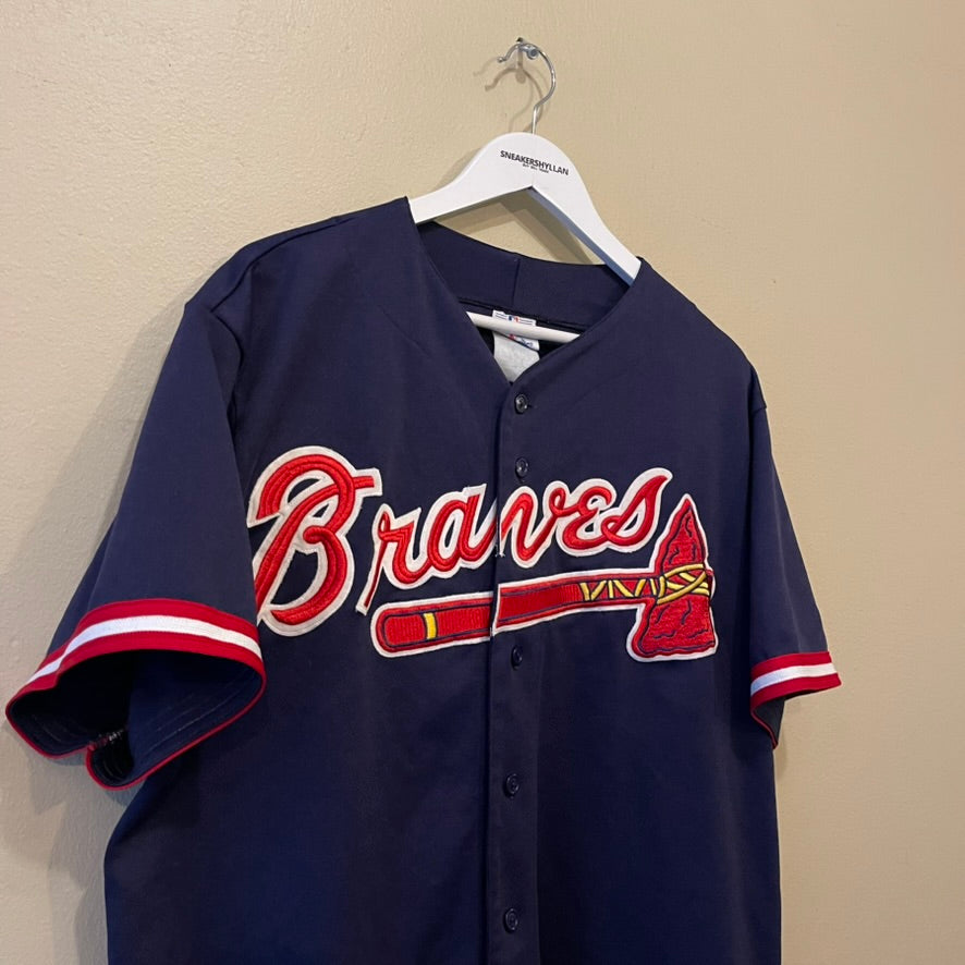 Majestic St Louis Braves Justice #23 Navy Baseball Jersey