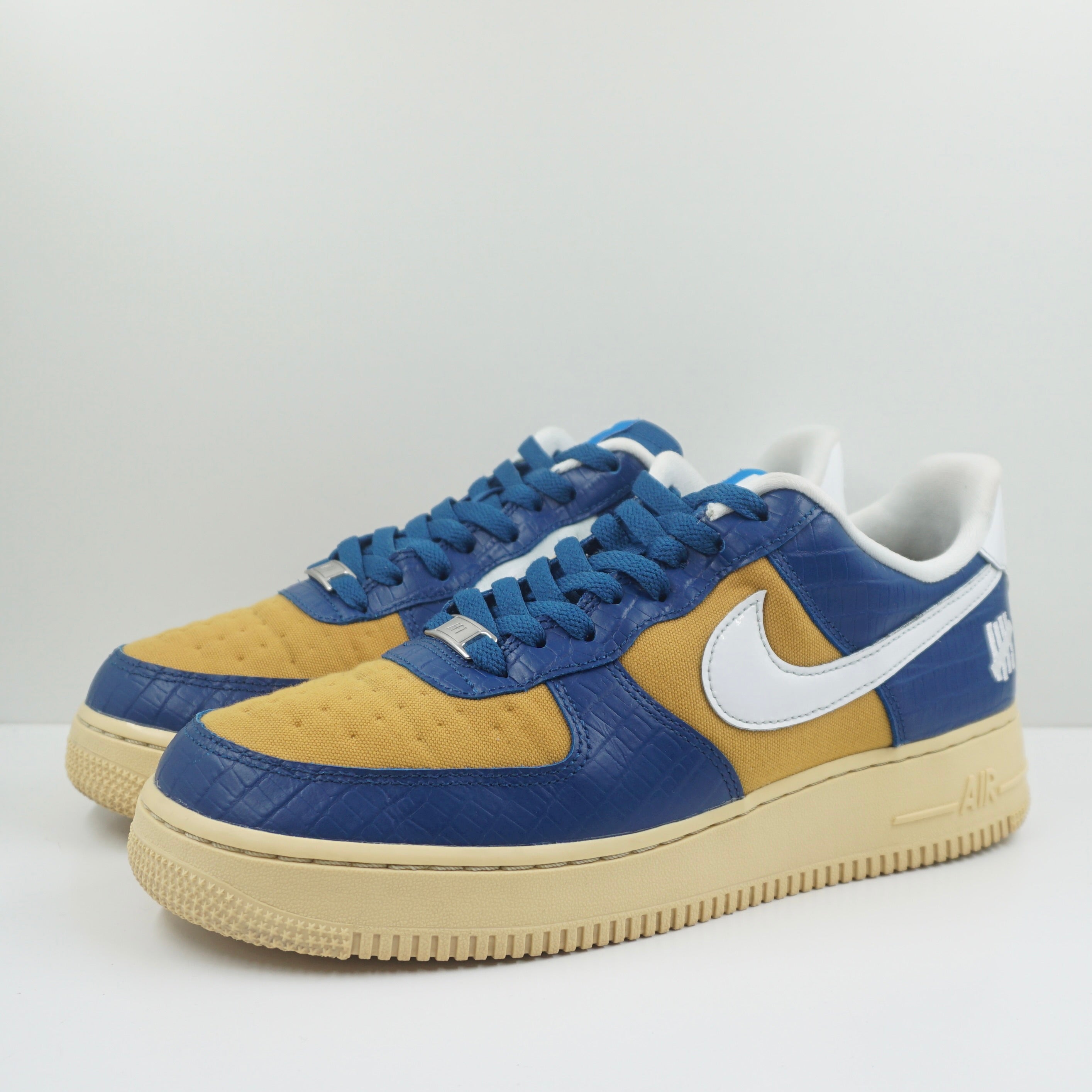 Nike Air Force 1 Low SP Undefeated 5 On It Blue Yellow Croc