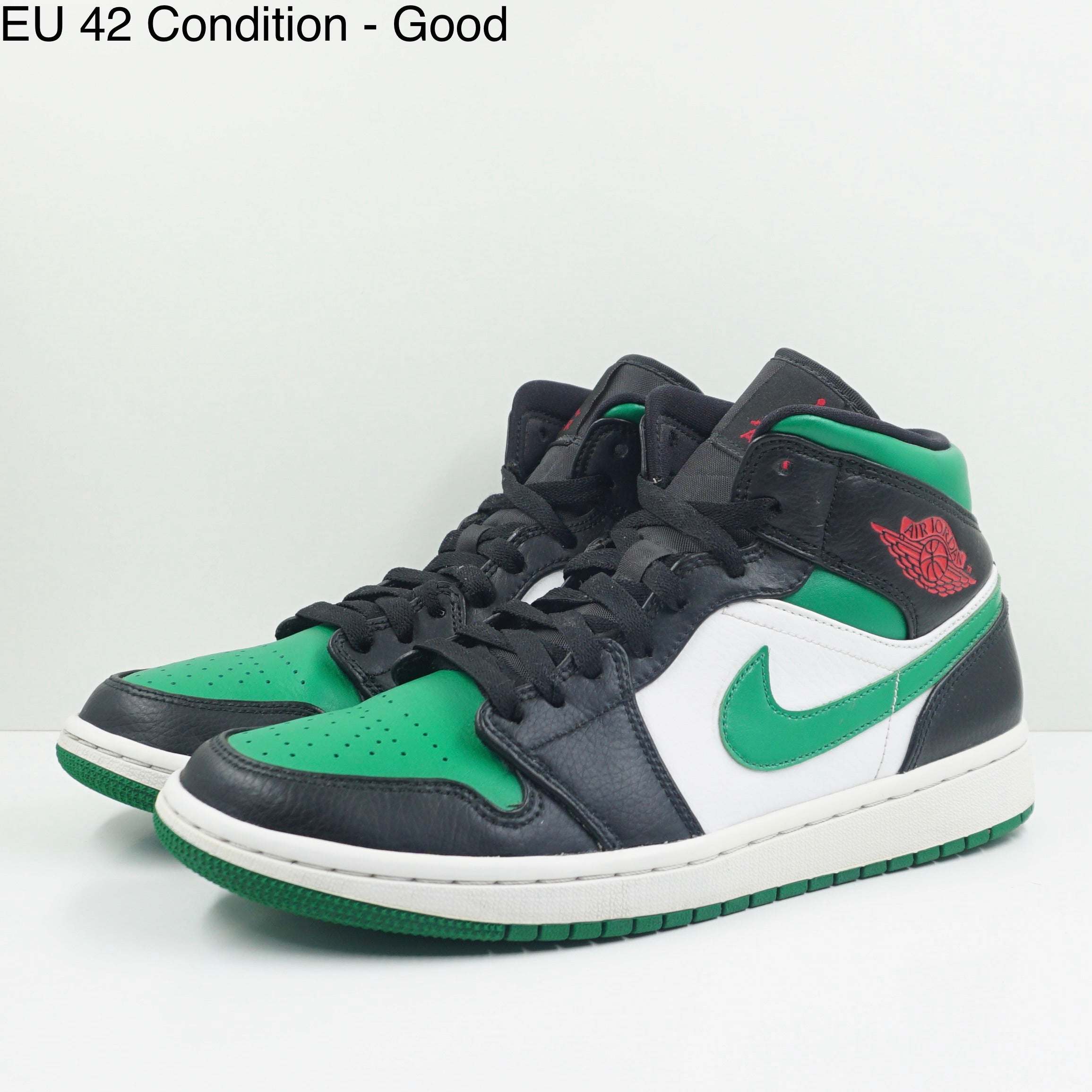 Jordan 1 Mid Green Toe