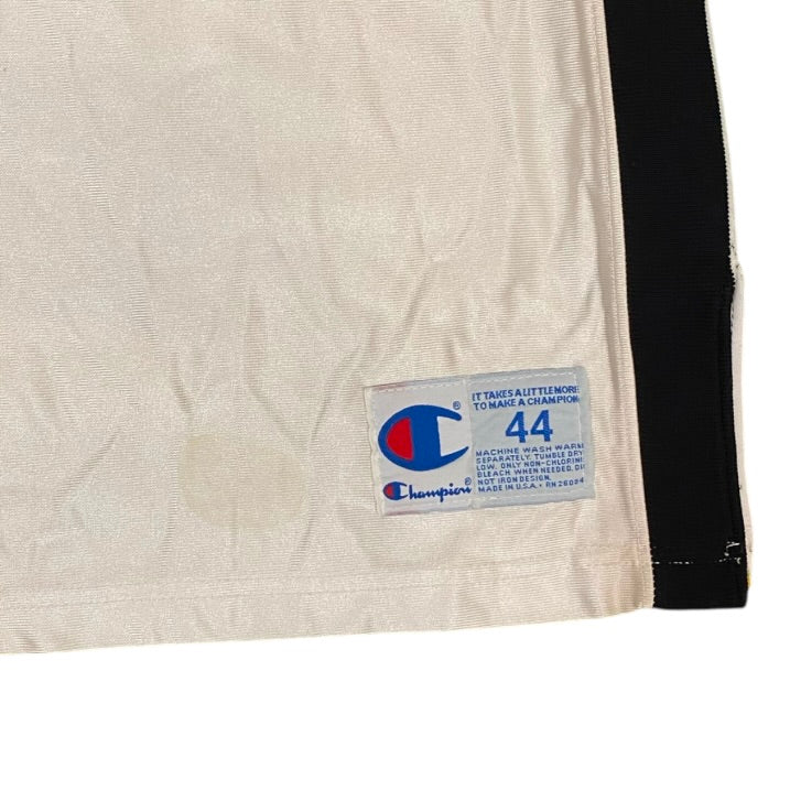 Champion South White Black Yellow #40 Basketball Jersey