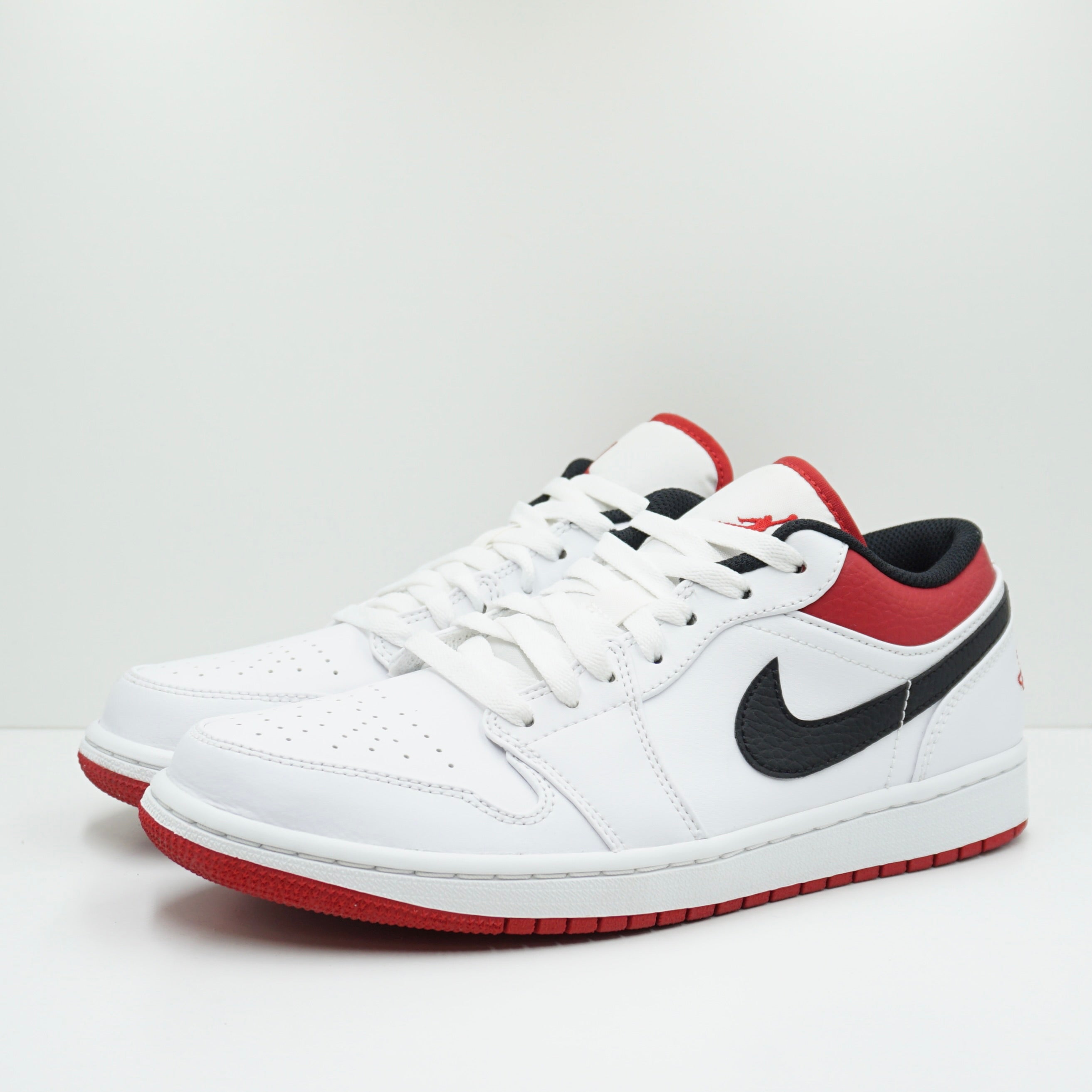 Jordan 1 Low White University Red Black