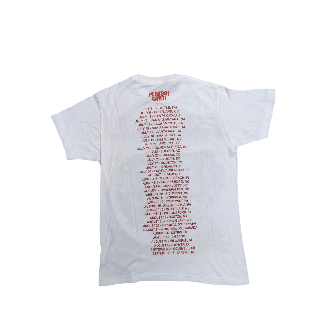 Playboi Carti Airbruch Concert Tour Merch Tshirt