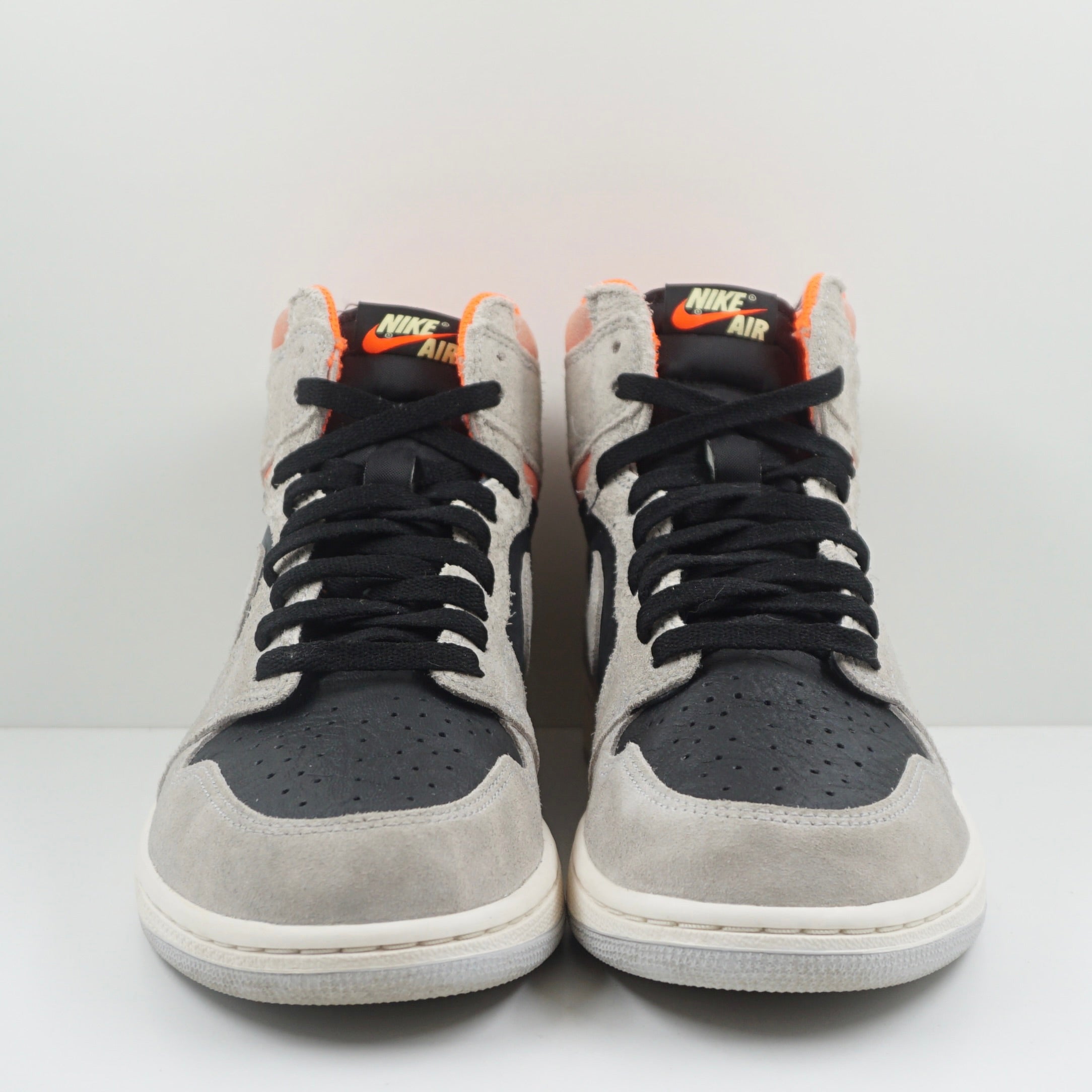 Jordan 1 Retro High Neutral Grey Hyper Crimson