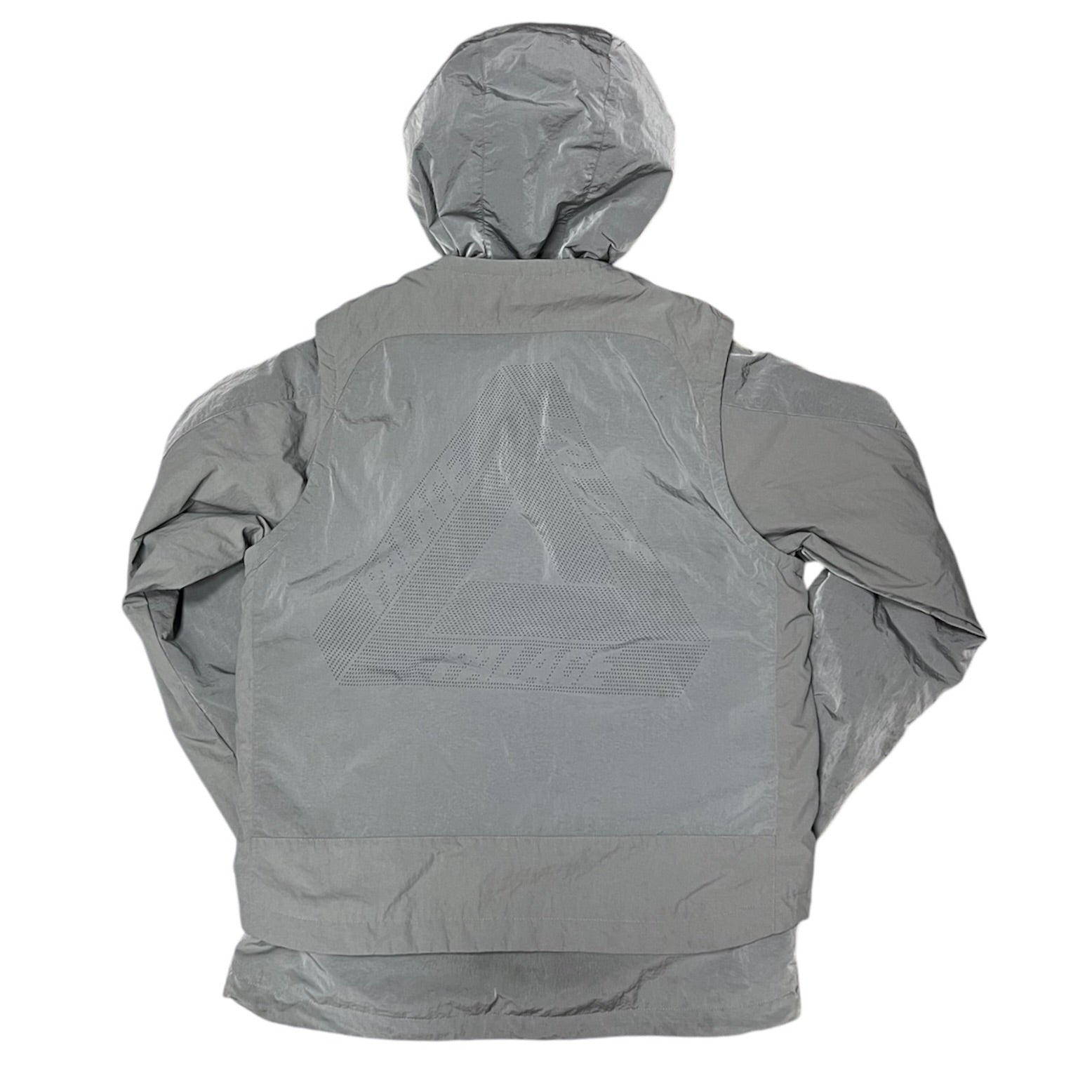 Palace Utility Iridescent Jacket + Vest Grey