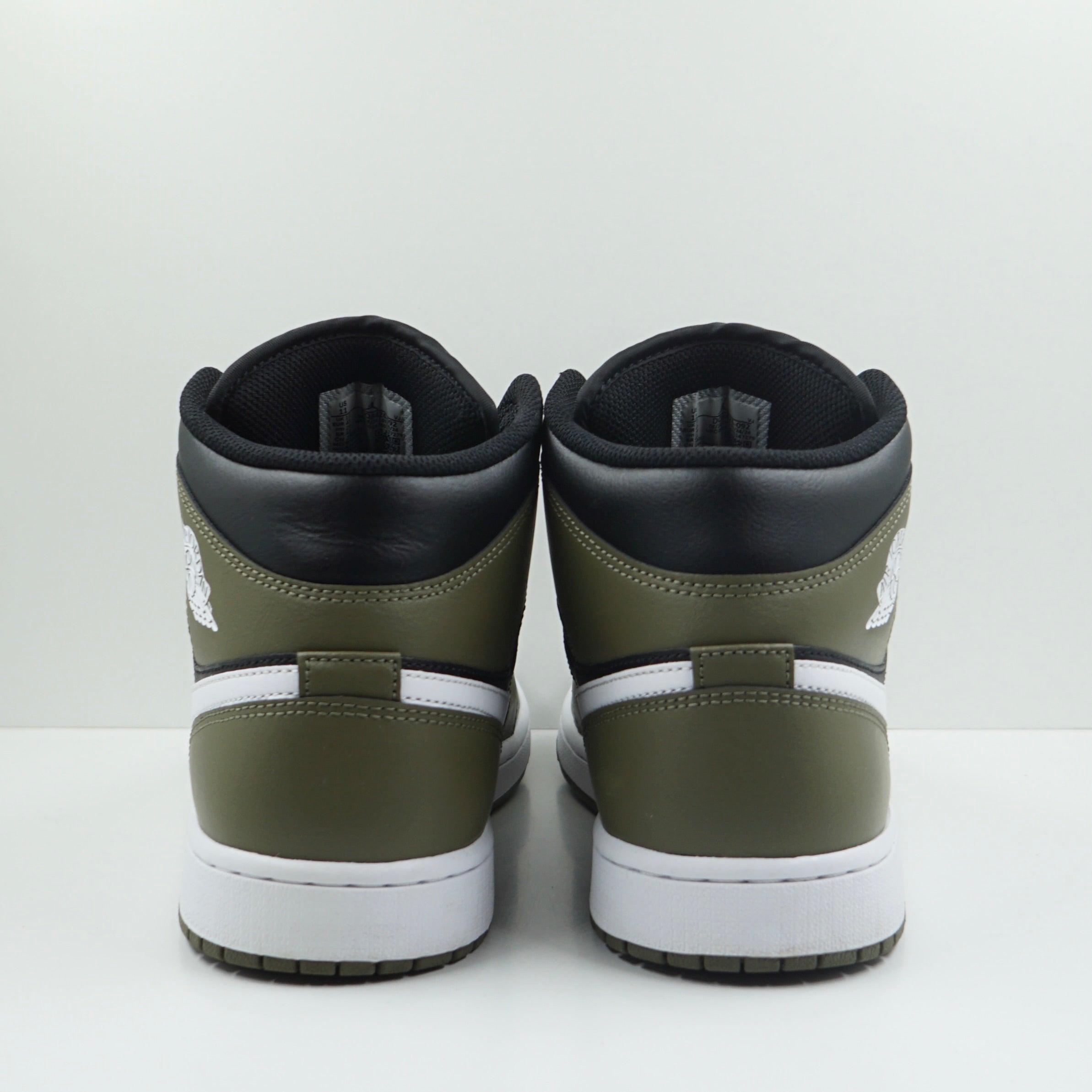 Jordan 1 Mid Black White Olive