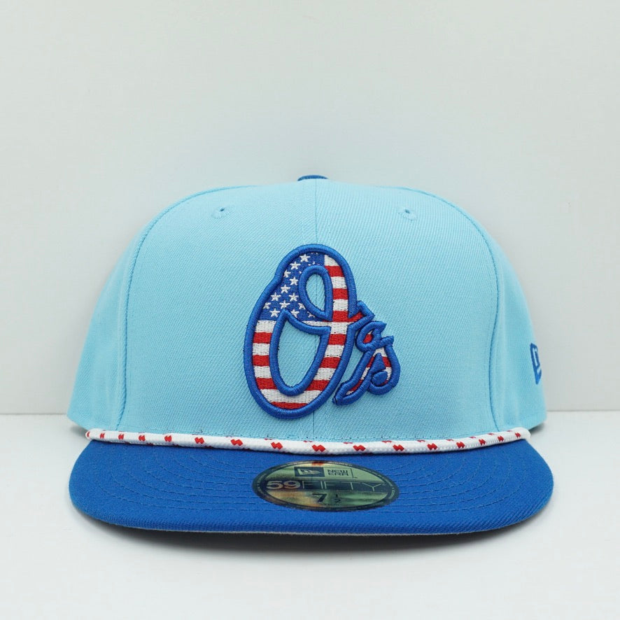 New Era Baltimore Orioles Independence Day Blue Fitted Cap