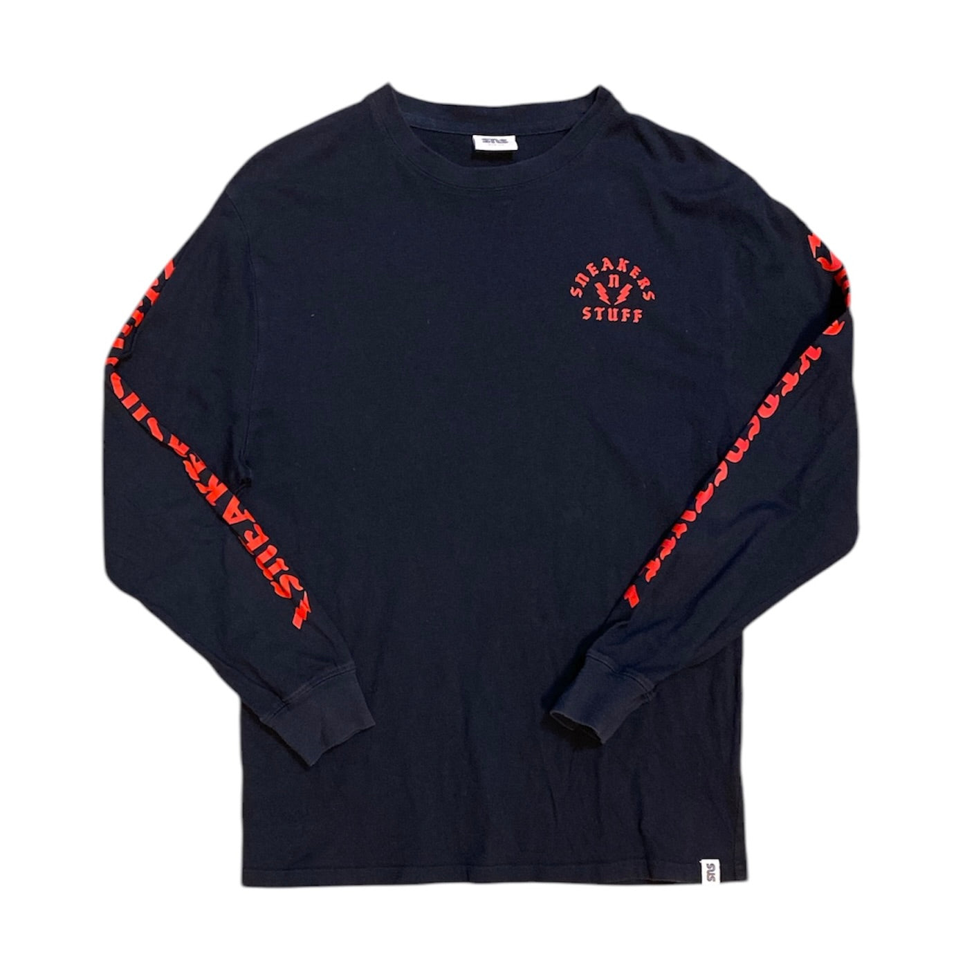 Sneakersnstuff Navy Red Long Sleeve Tshirt
