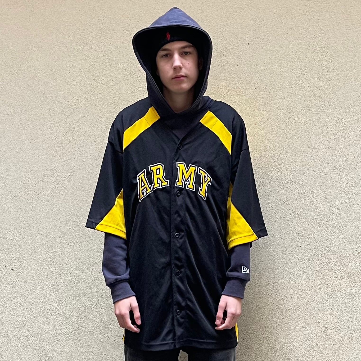 Army Strong Black Yellow Jersey