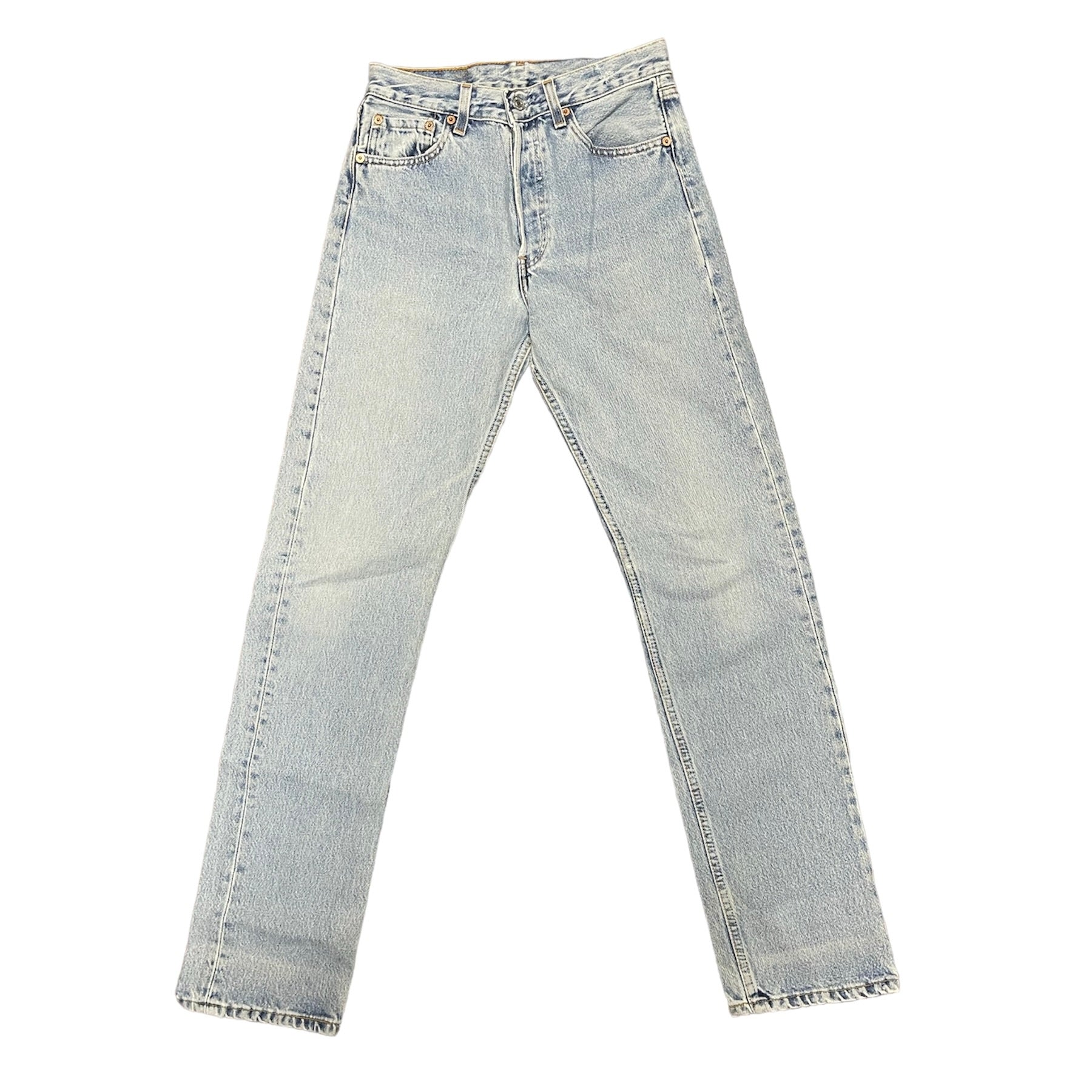 Vintage Levis 501 Washed Out Blue Jeans (W28/L34)