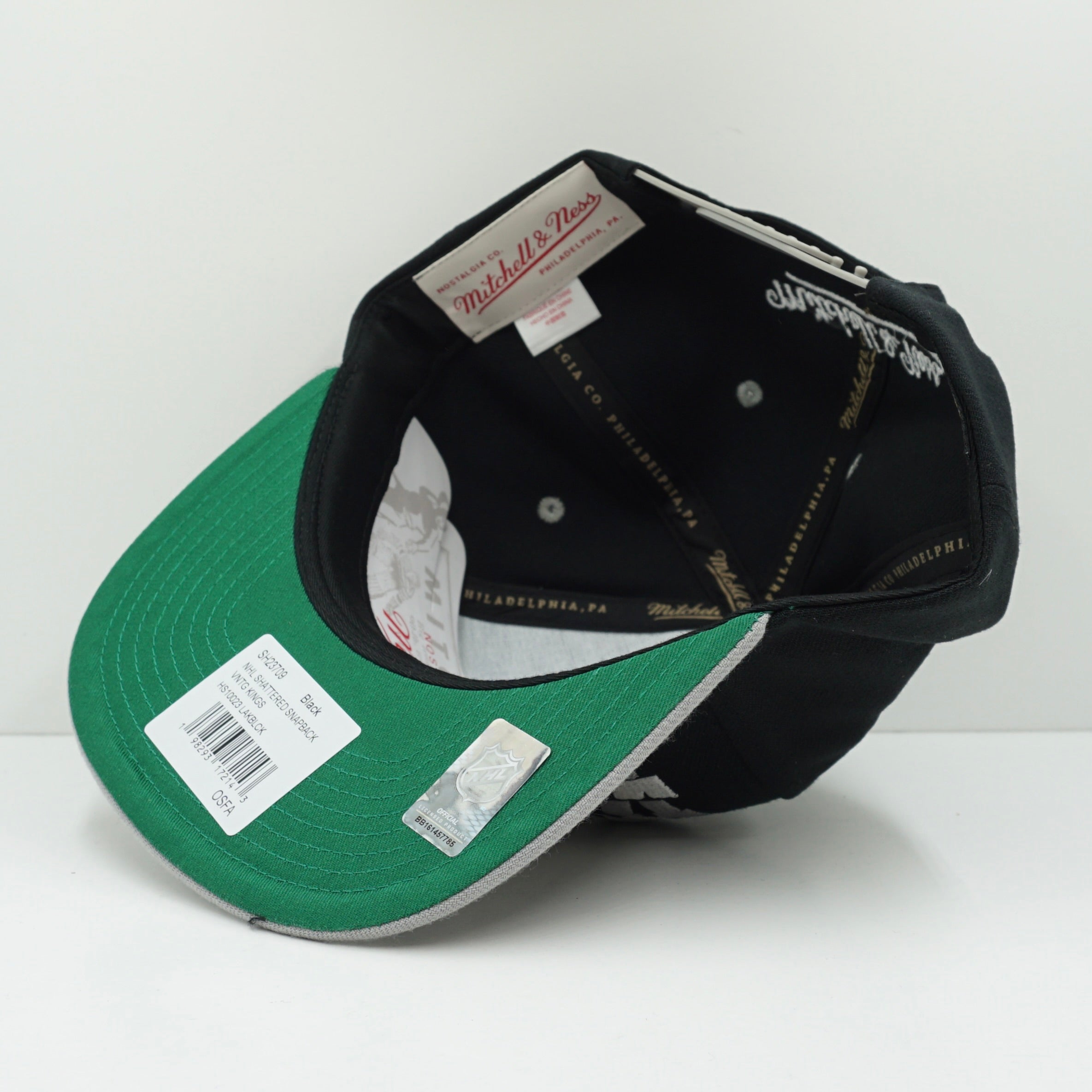 Mitchell & Ness Los Angeles Kings Black Grey O.G. Snapback Cap