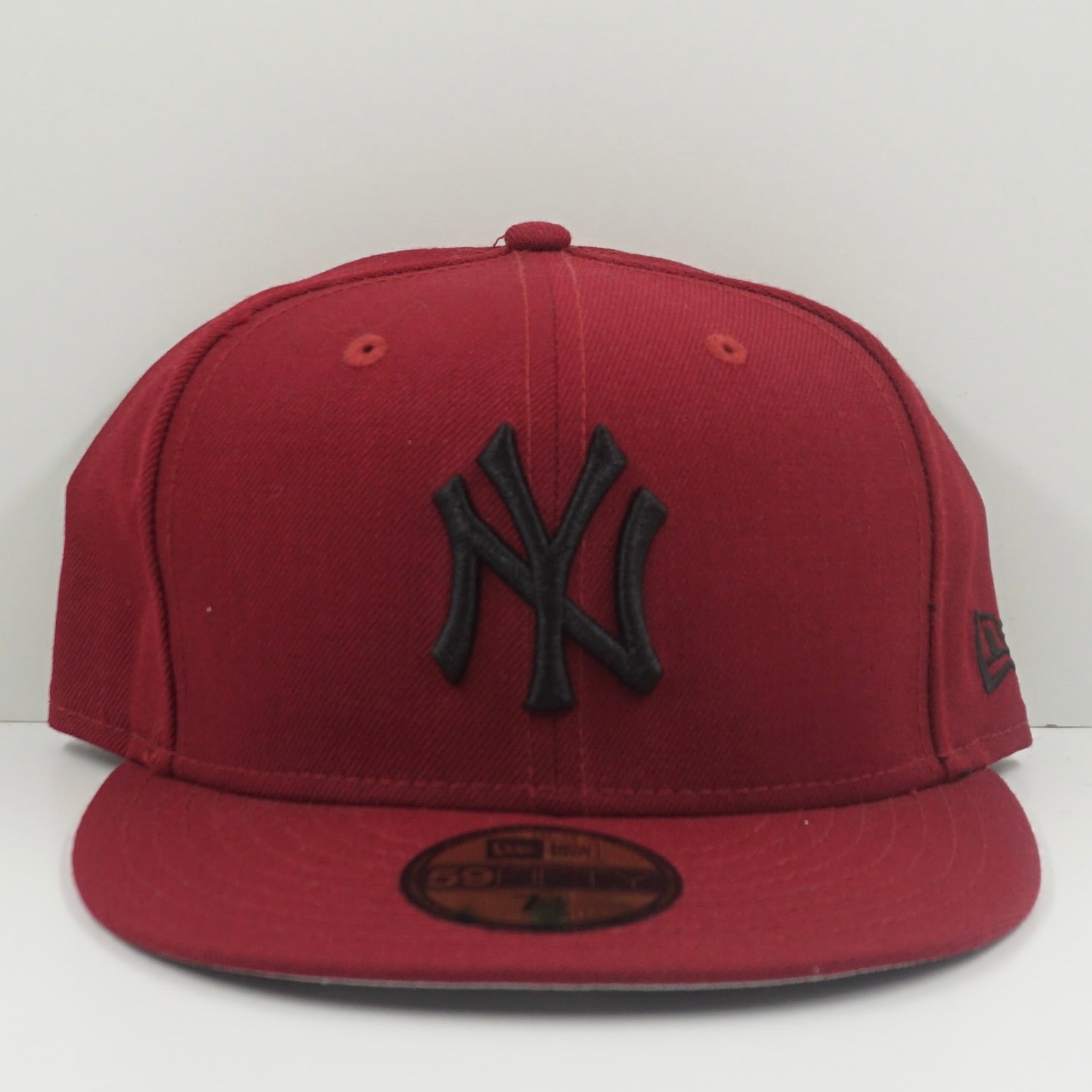 New Era New York Yankees Burgundy Black Fitted Cap