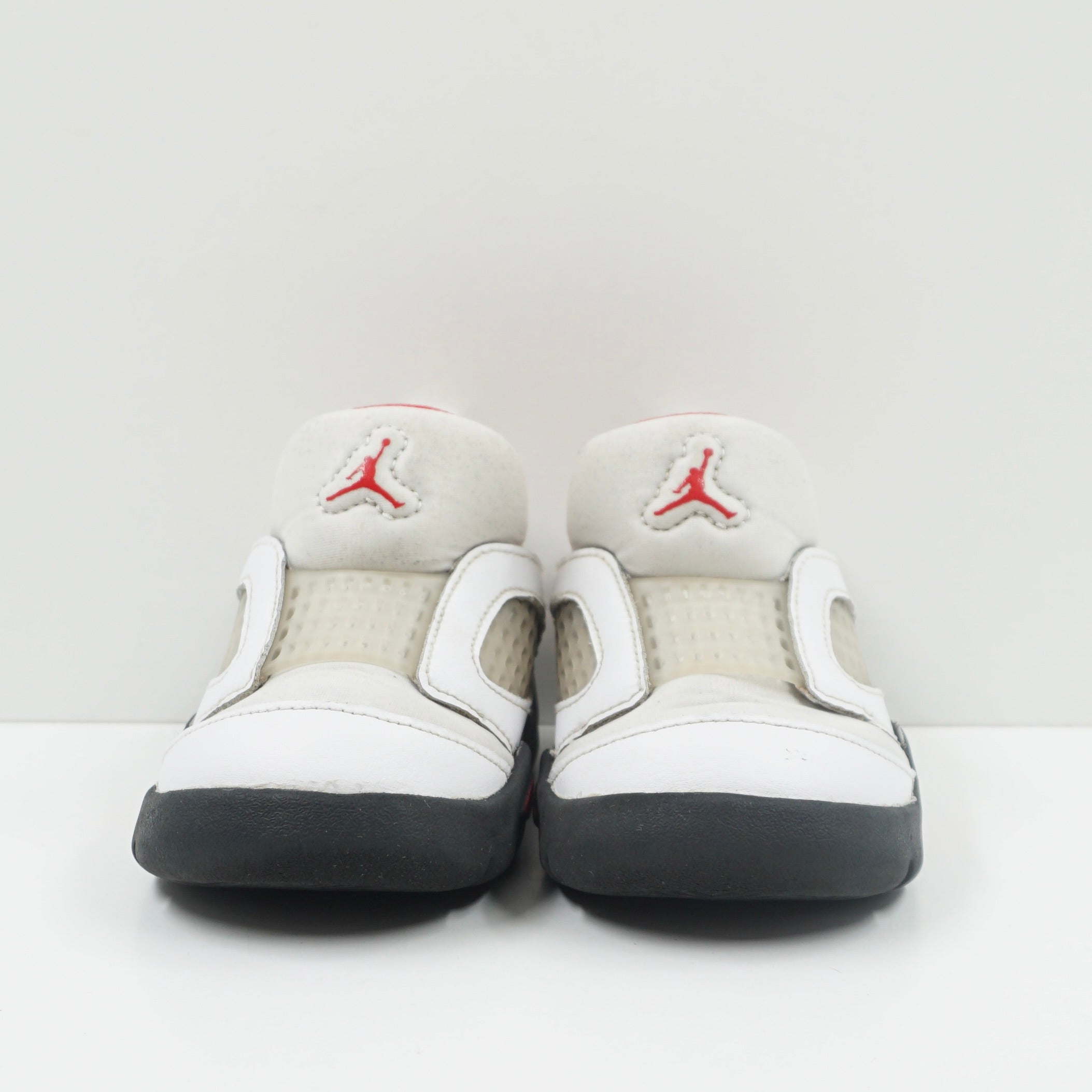 Jordan 5 Retro Little Flex White Black University Red Toddler
