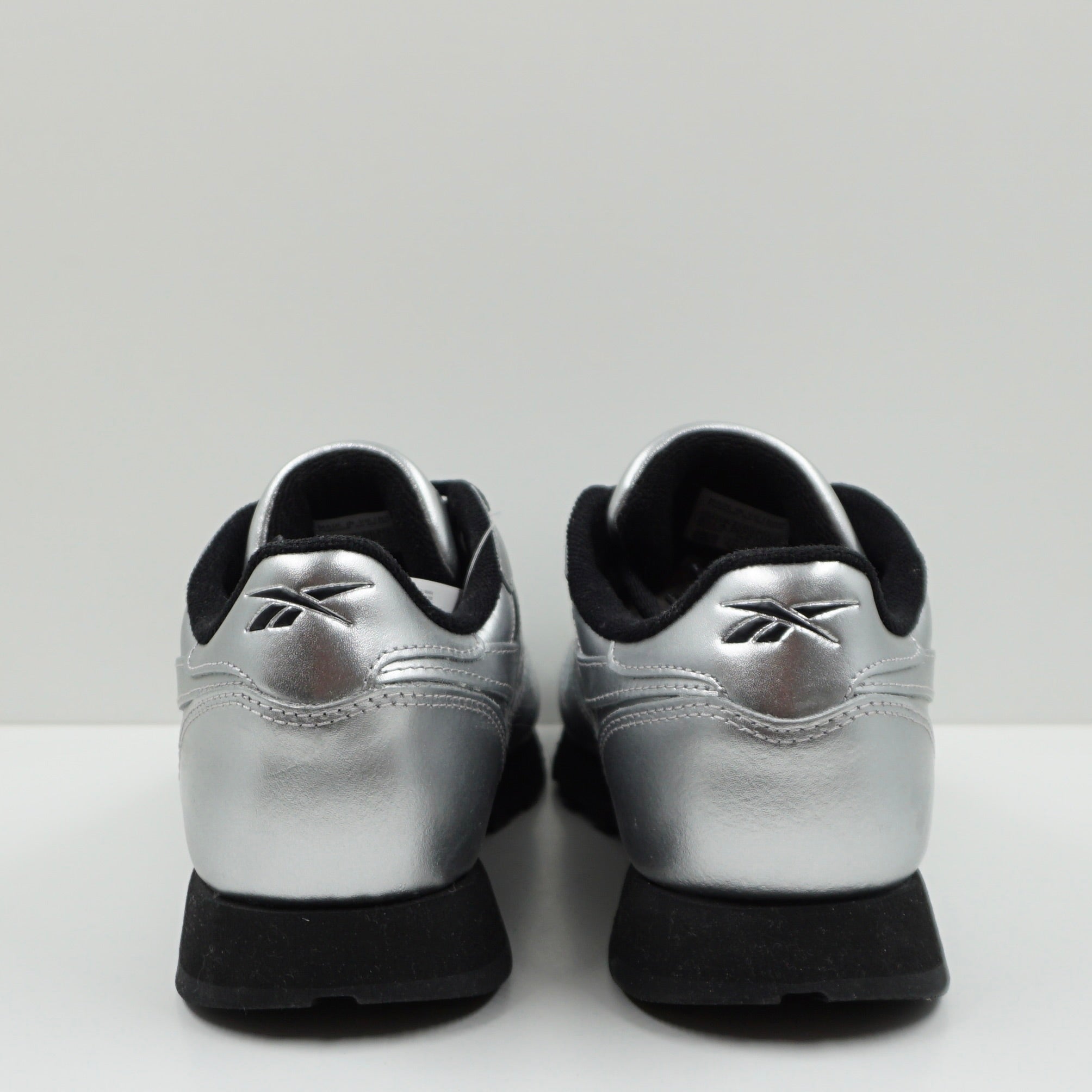 Reebok Classic Leather Silver Metallic Black (W)