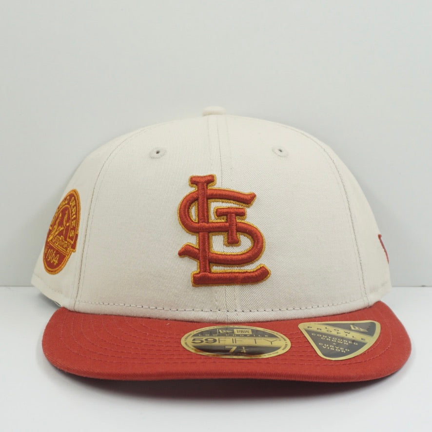 New Era St Louis Cardinals Beige Orange Fitted Cap Low Profile