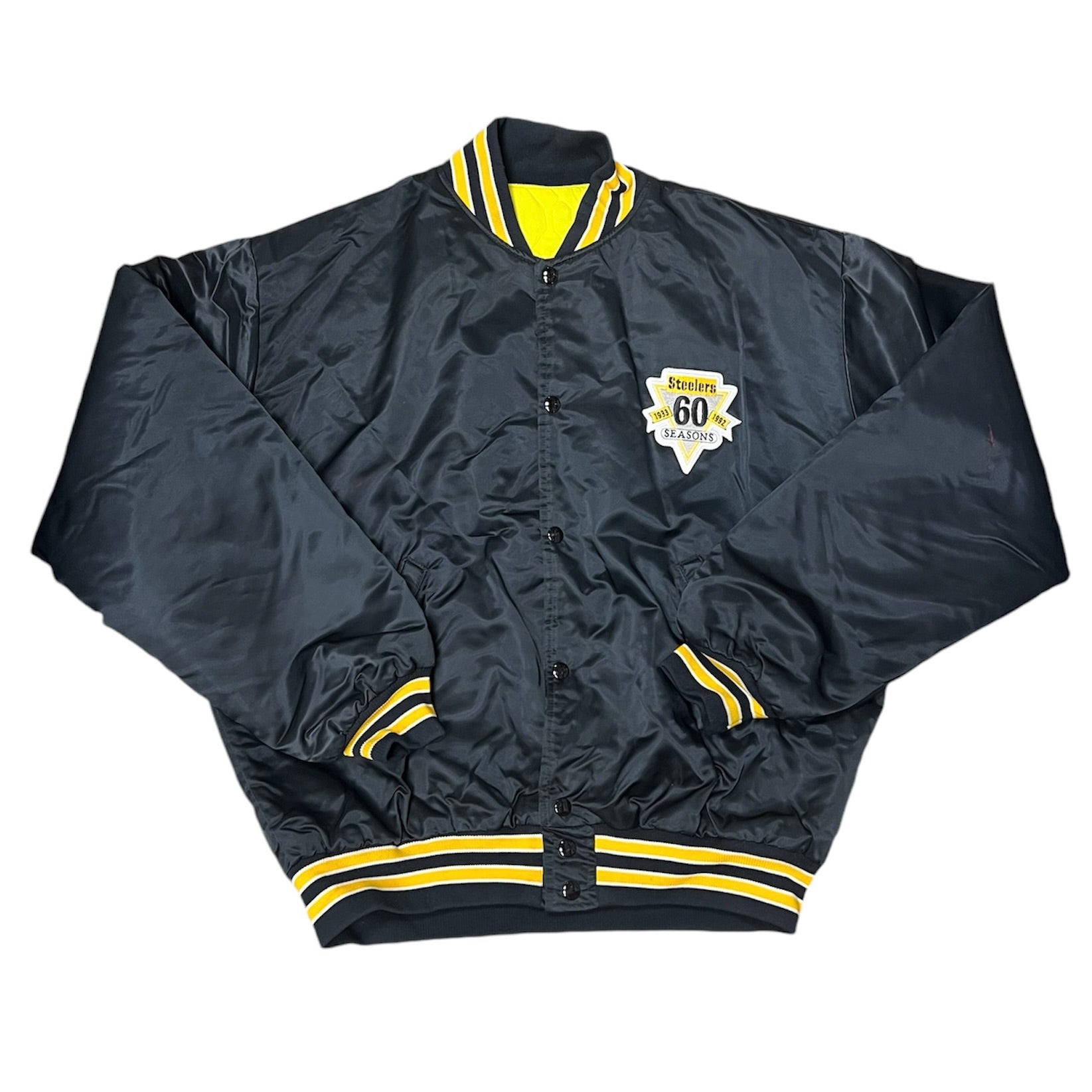 Pittsburgh Steelers Satin NFL Jacket Black