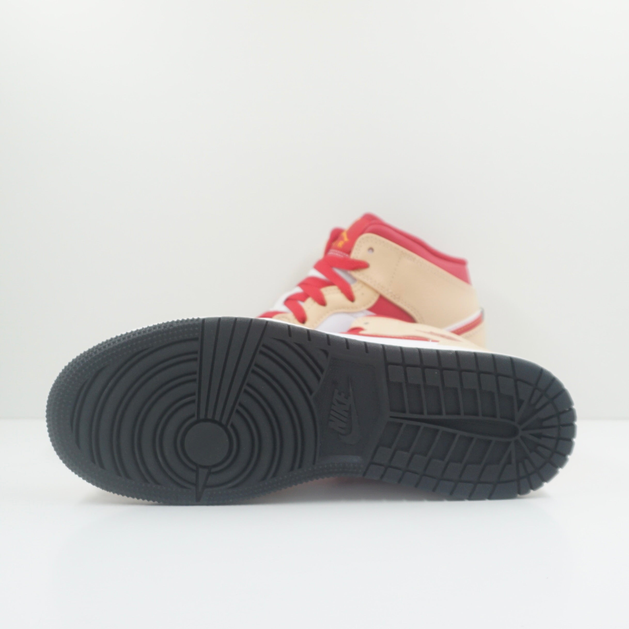 Jordan 1 Mid Light Curry Cardinal (GS)