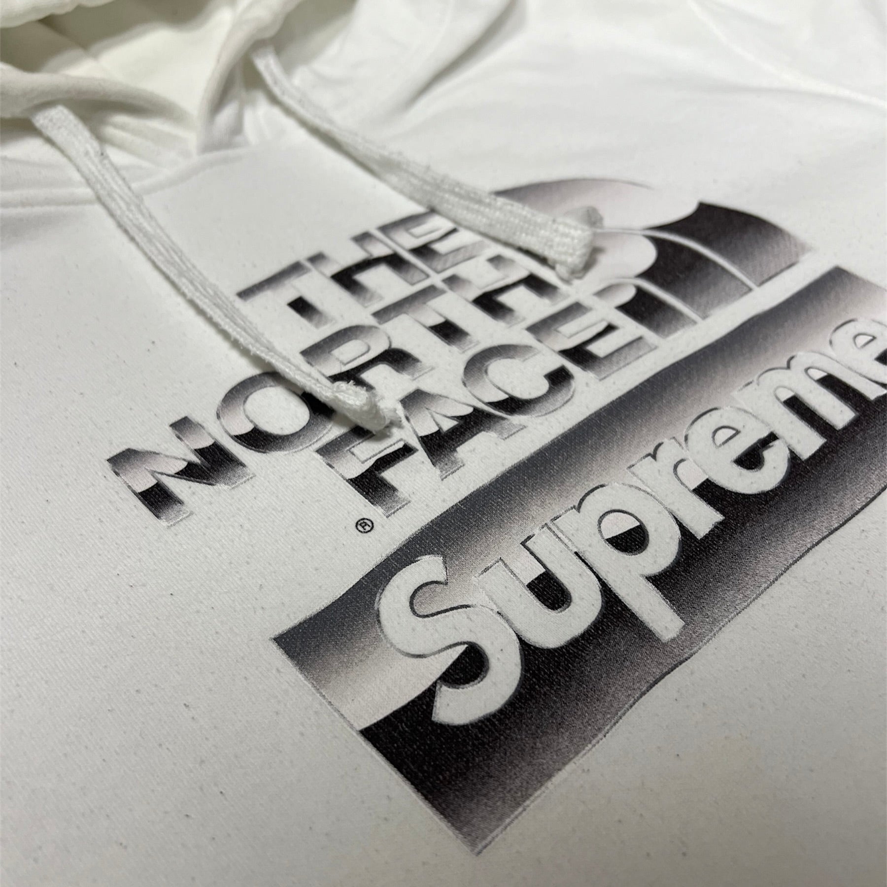 Supreme The North Face Metallic Logo Hooded Sweatshirt White