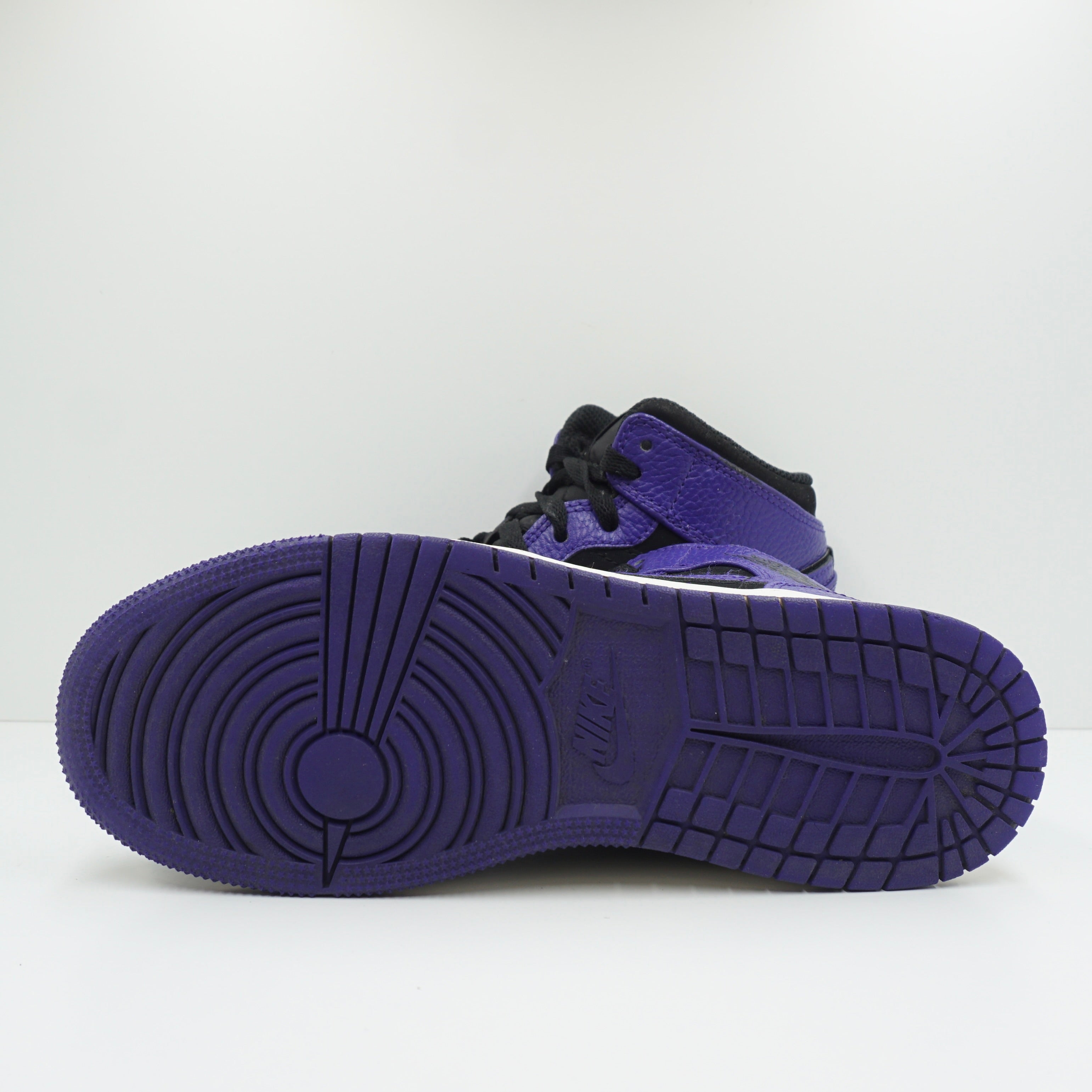 Jordan 1 Mid Black Dark Concord (GS)