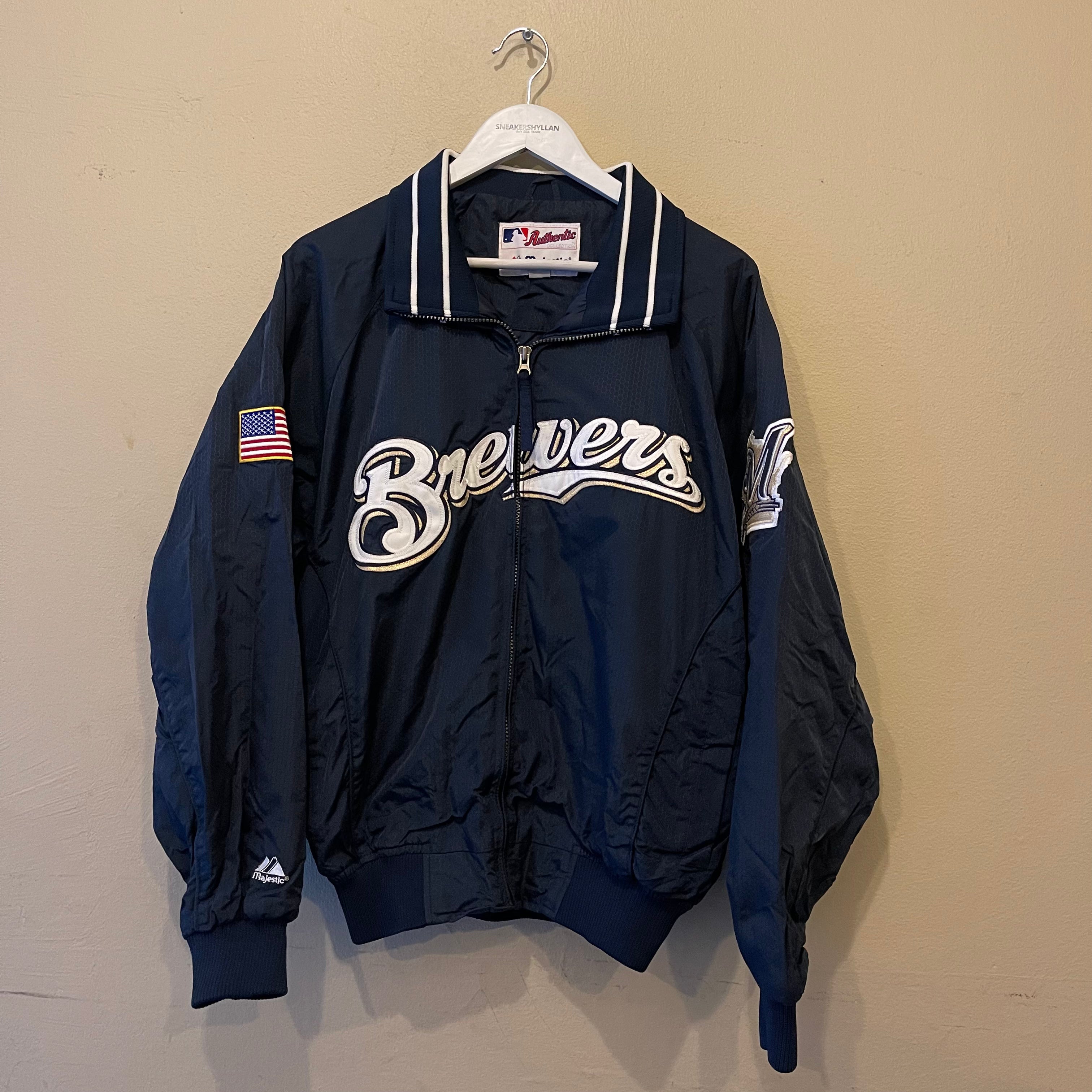 Majestic Authentic Milwaukee Brewers MLB Jacket