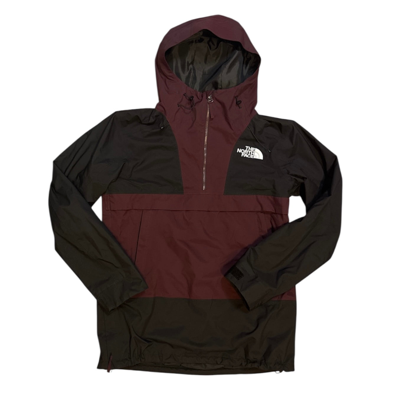 The North Face Silvani Anorak Black Burgundy Jacket