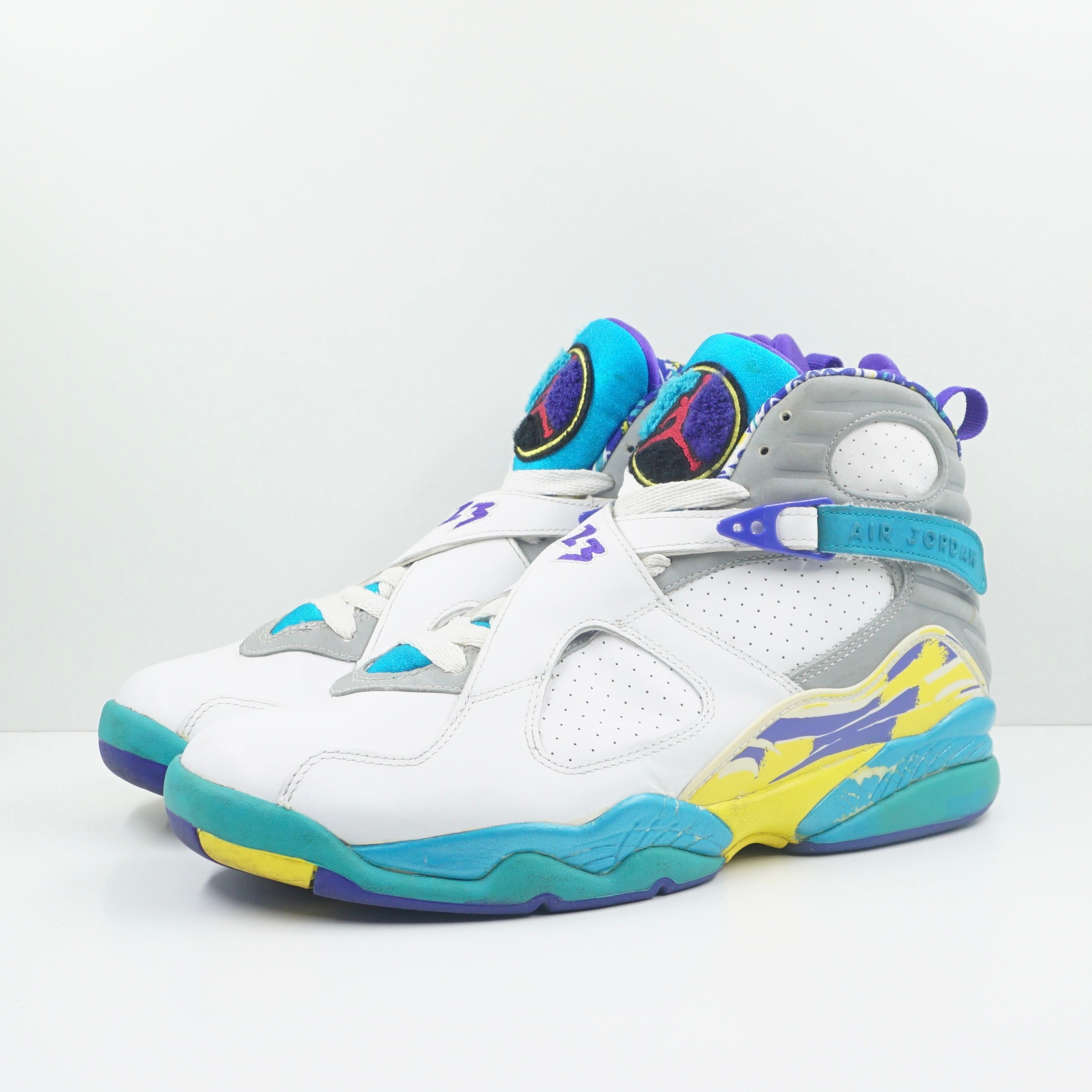 Vintage Jordan 8 Retro White Aqua (2007) (W)