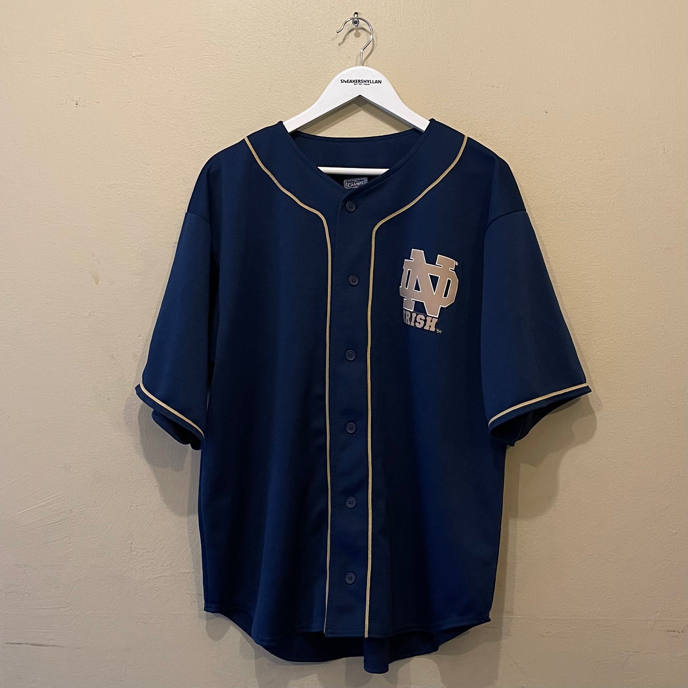 Champs Notre Dame Irish Blue NCAA Baseball Jersey