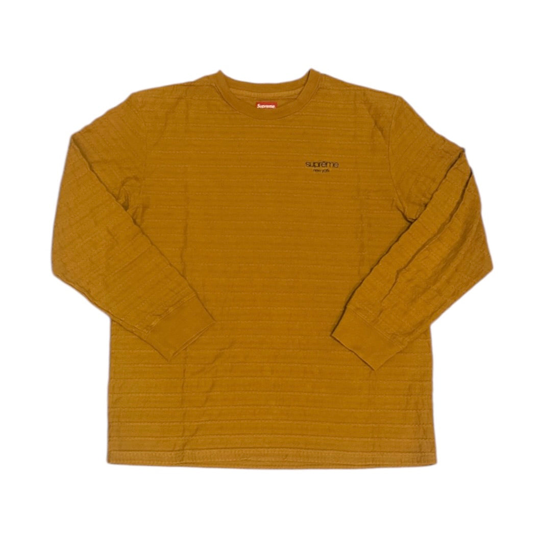 Supreme Rope Stripe Top Light Brown Long Sleeve Tshirt