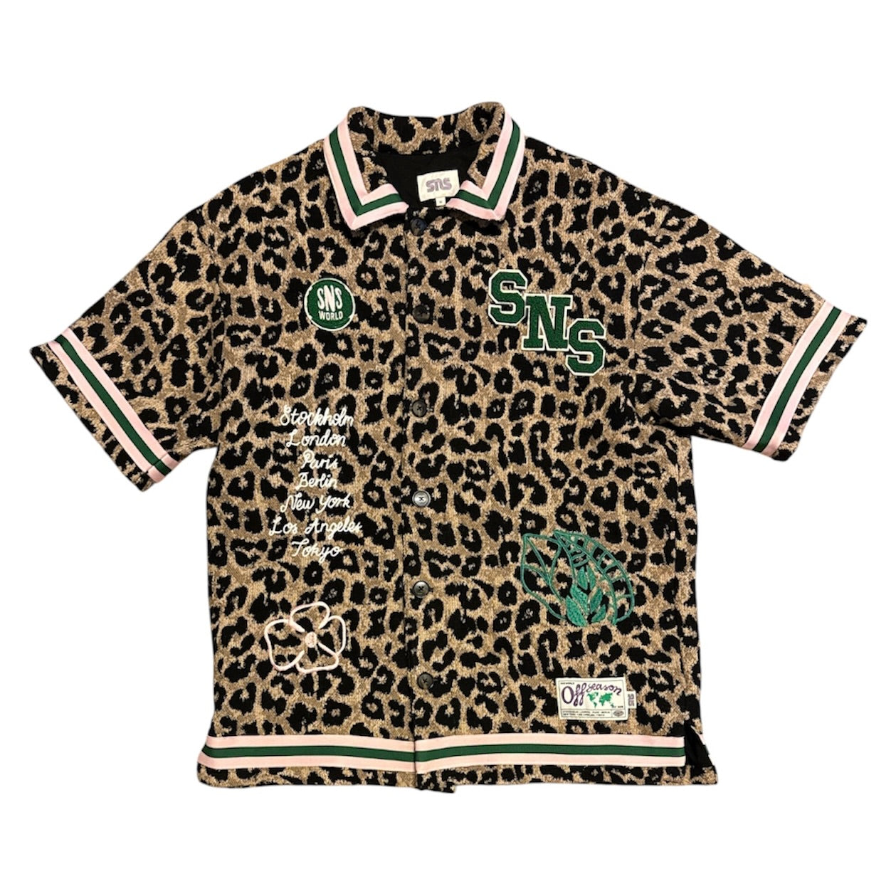 Sneakersnstuff Off Season Layered Leopard Shirt